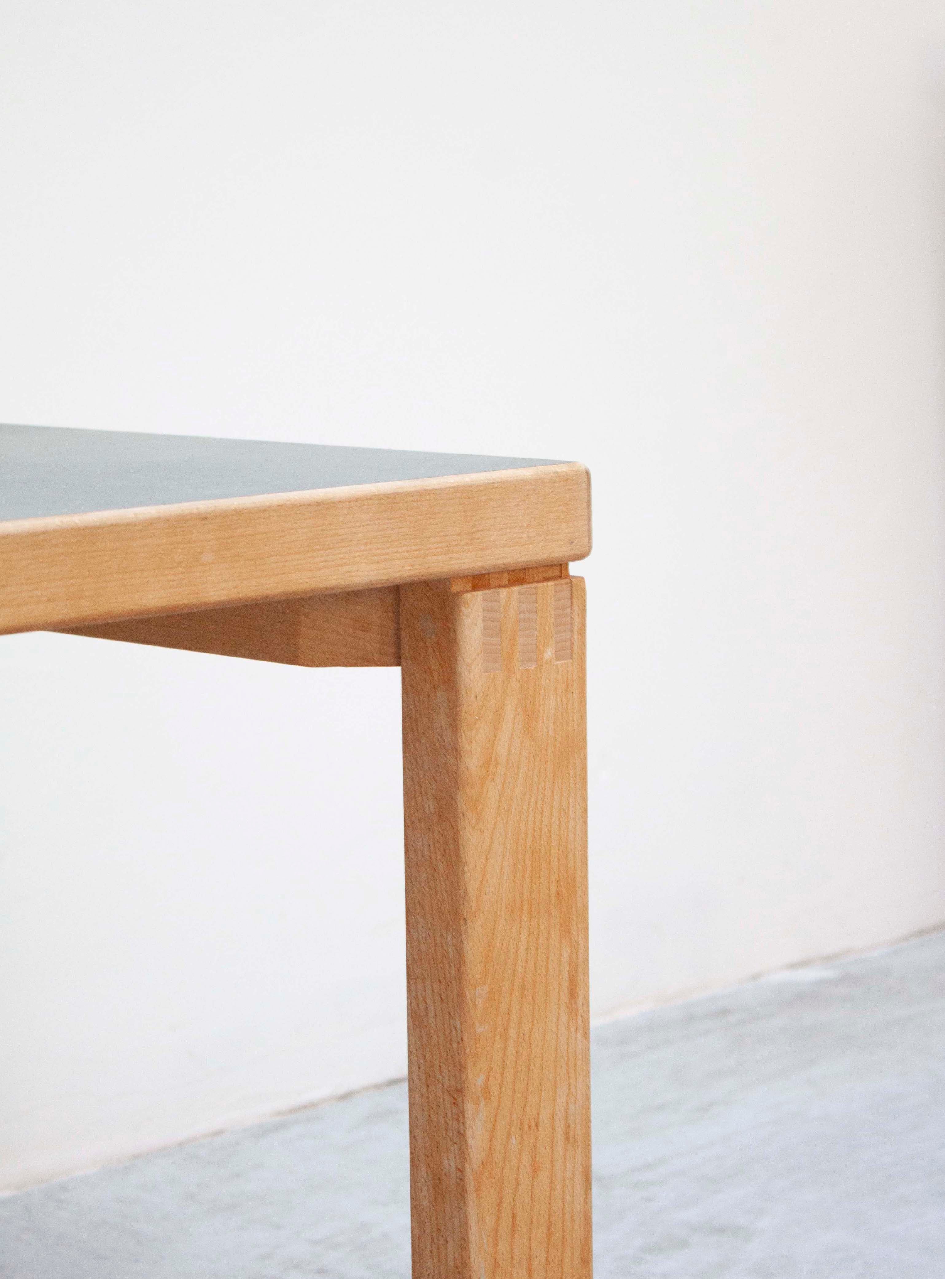 Danish Coffee Table with Grey Linoleum Table Top - Image 9