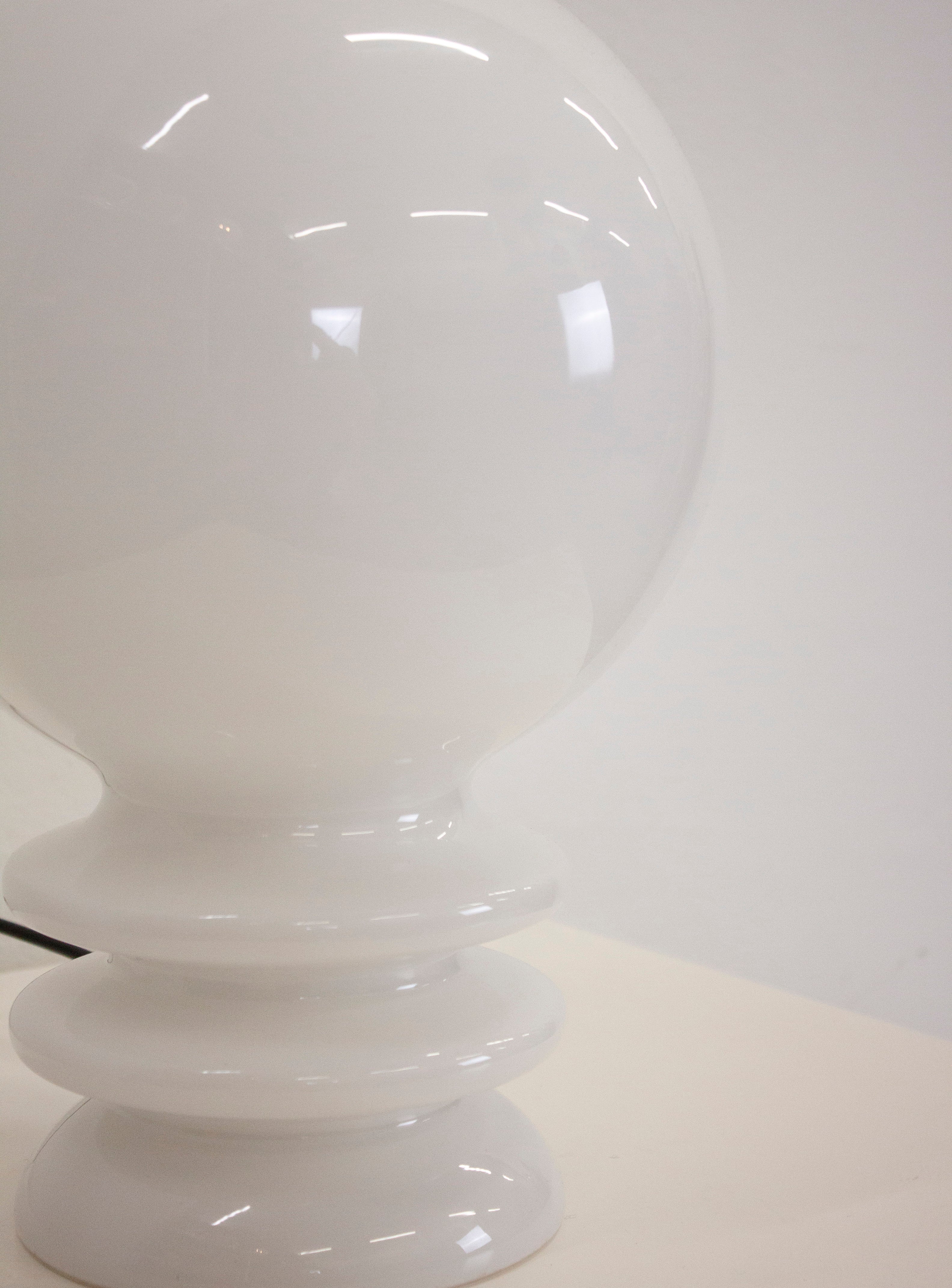 De Rupel Opal Glass Desk Lamp by Herwig & Frank Sterckx (White) - Image 15
