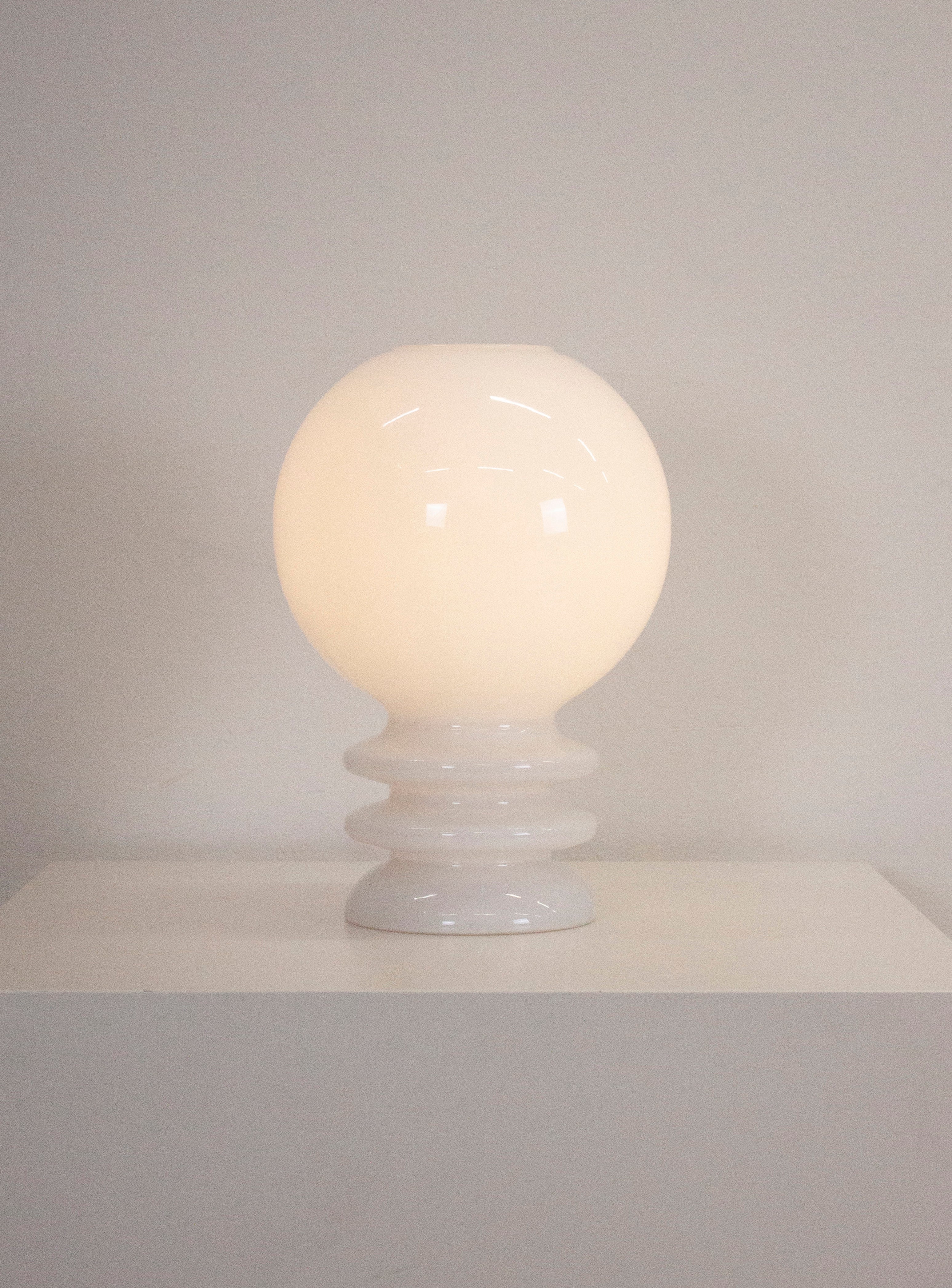 De Rupel Opal Glass Desk Lamp by Herwig & Frank Sterckx (White) - Image 19
