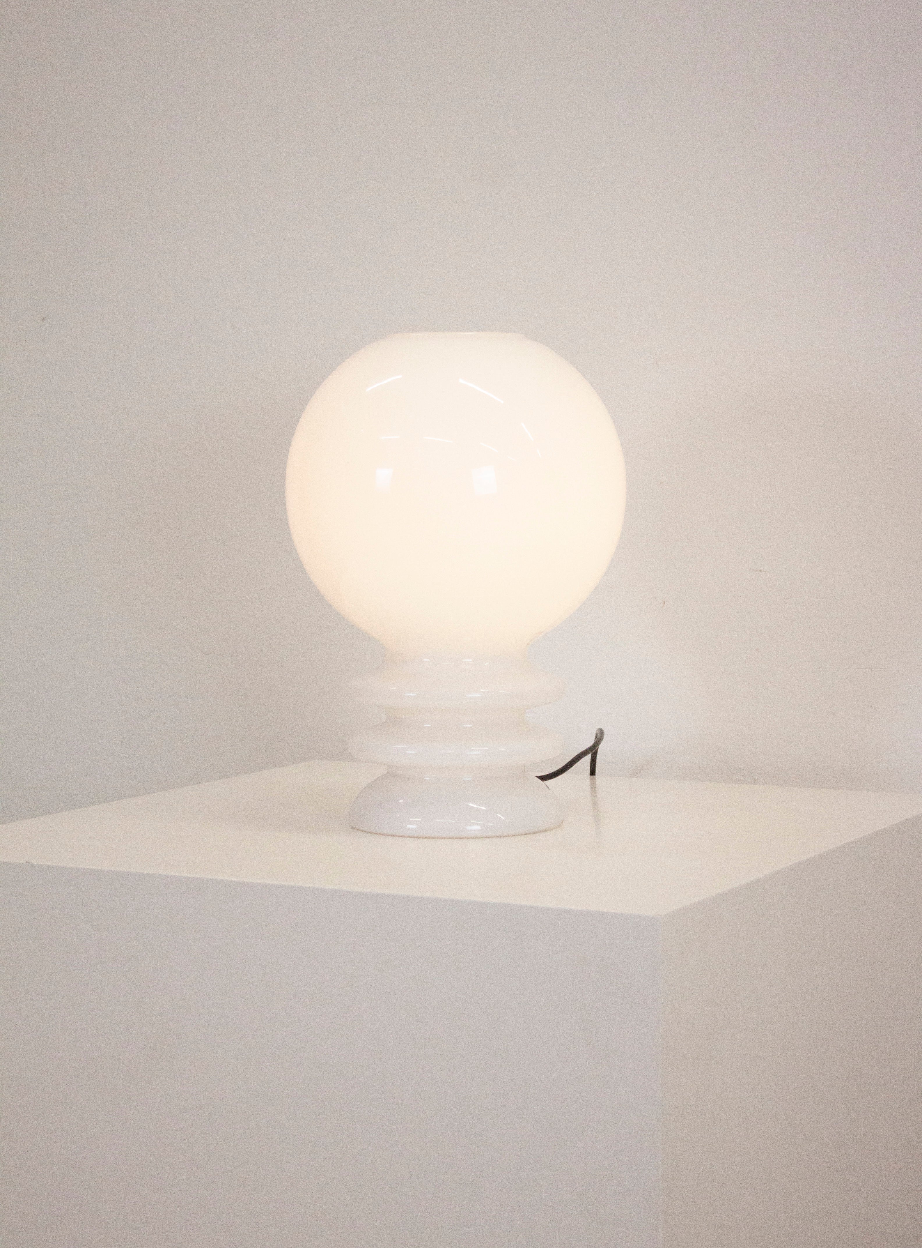 De Rupel Opal Glass Desk Lamp by Herwig & Frank Sterckx (White) - Image 20