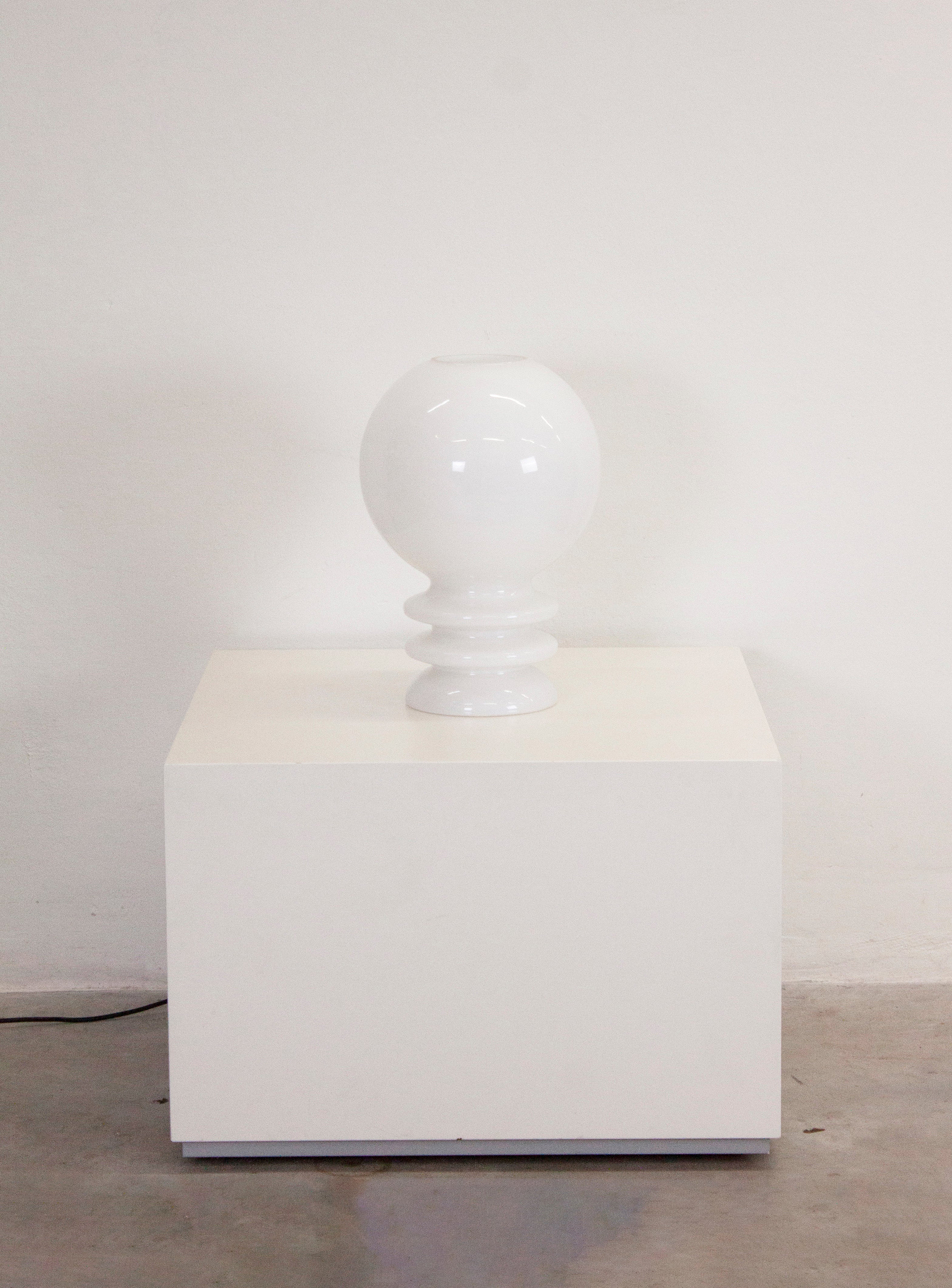 De Rupel Opal Glass Desk Lamp by Herwig & Frank Sterckx (White) - Image 5