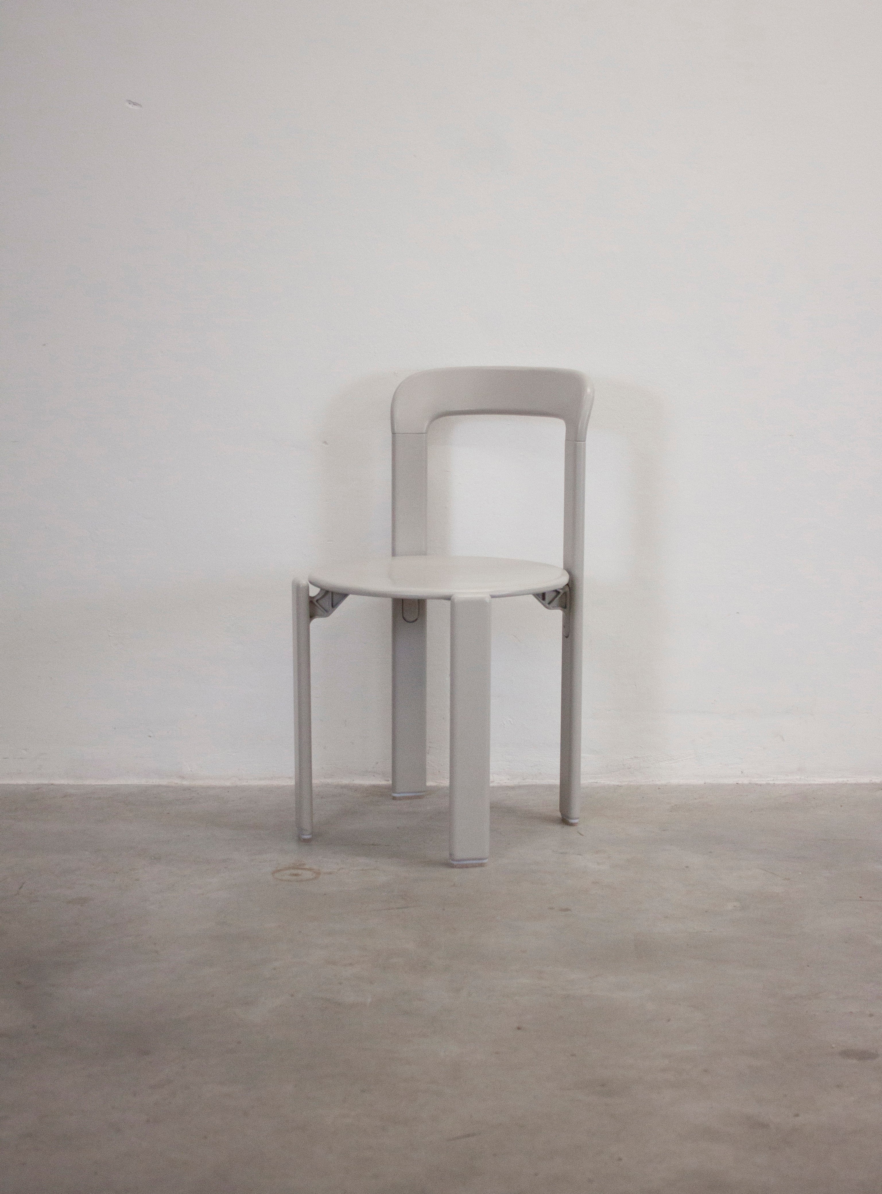 Dietiker Rey Dining Chairs by Bruno Rey (Grey) - Image 11