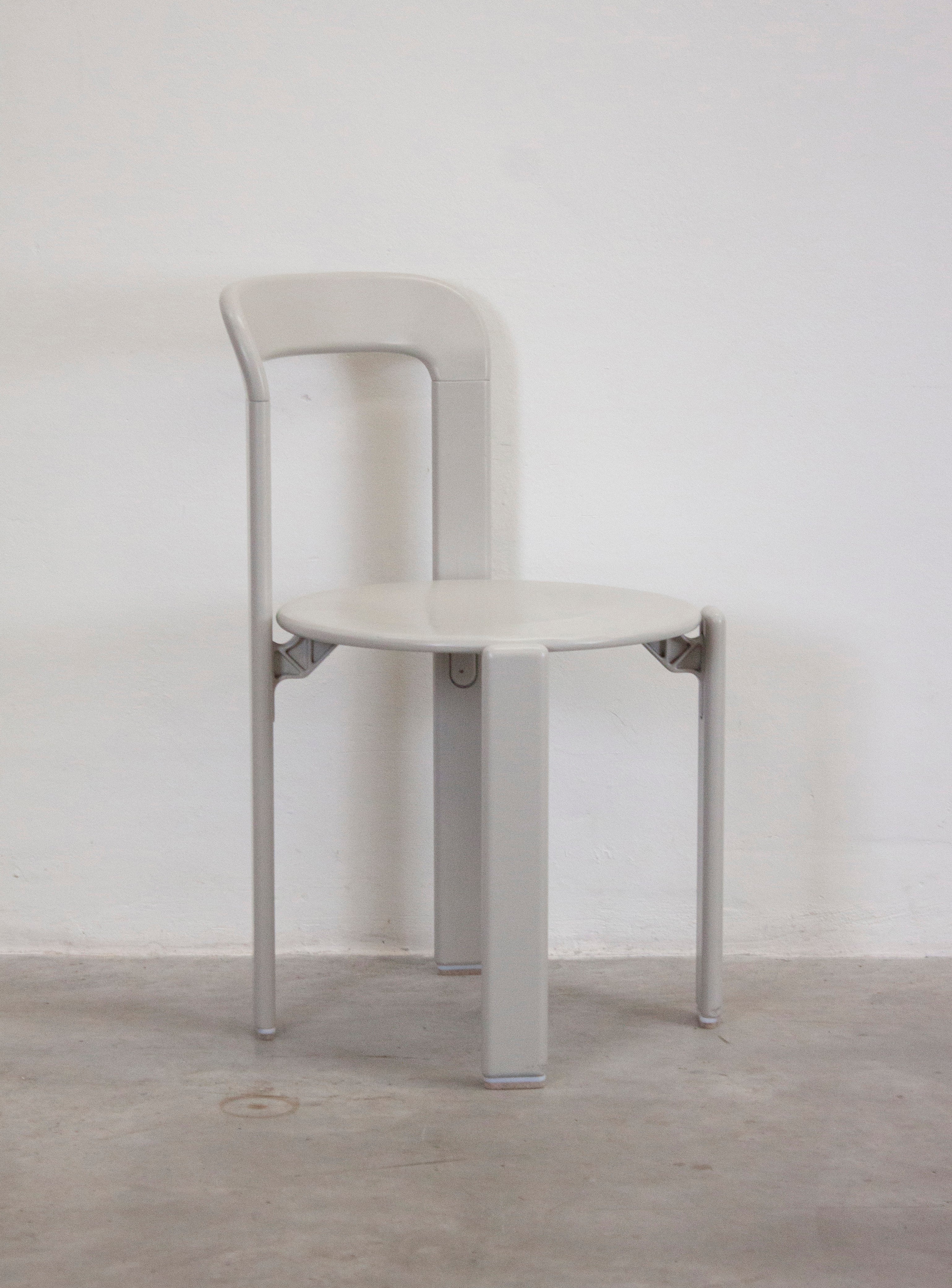 Dietiker Rey Dining Chairs by Bruno Rey (Grey) - Image 14