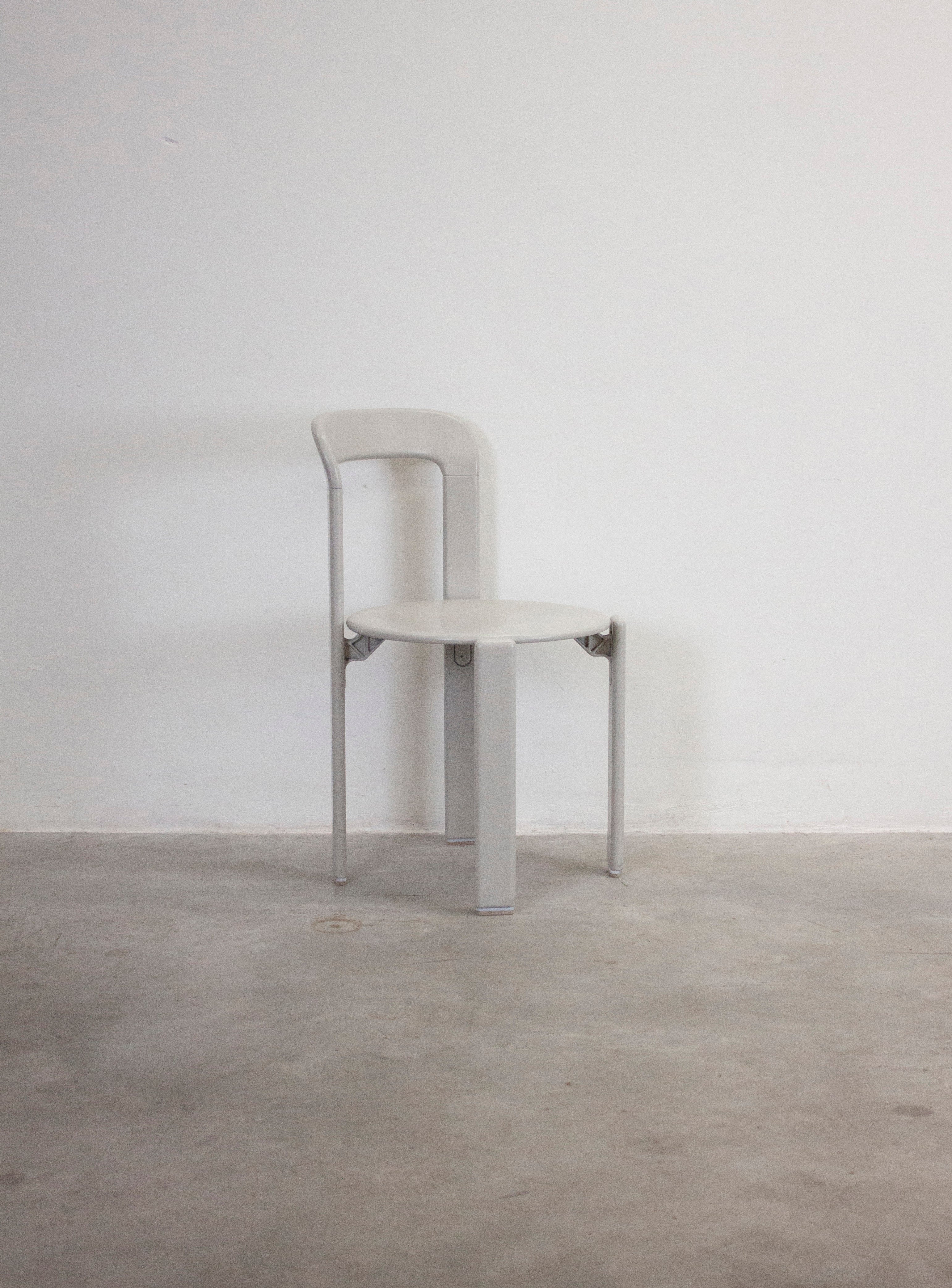 Dietiker Rey Dining Chairs by Bruno Rey (Grey) - Image 15