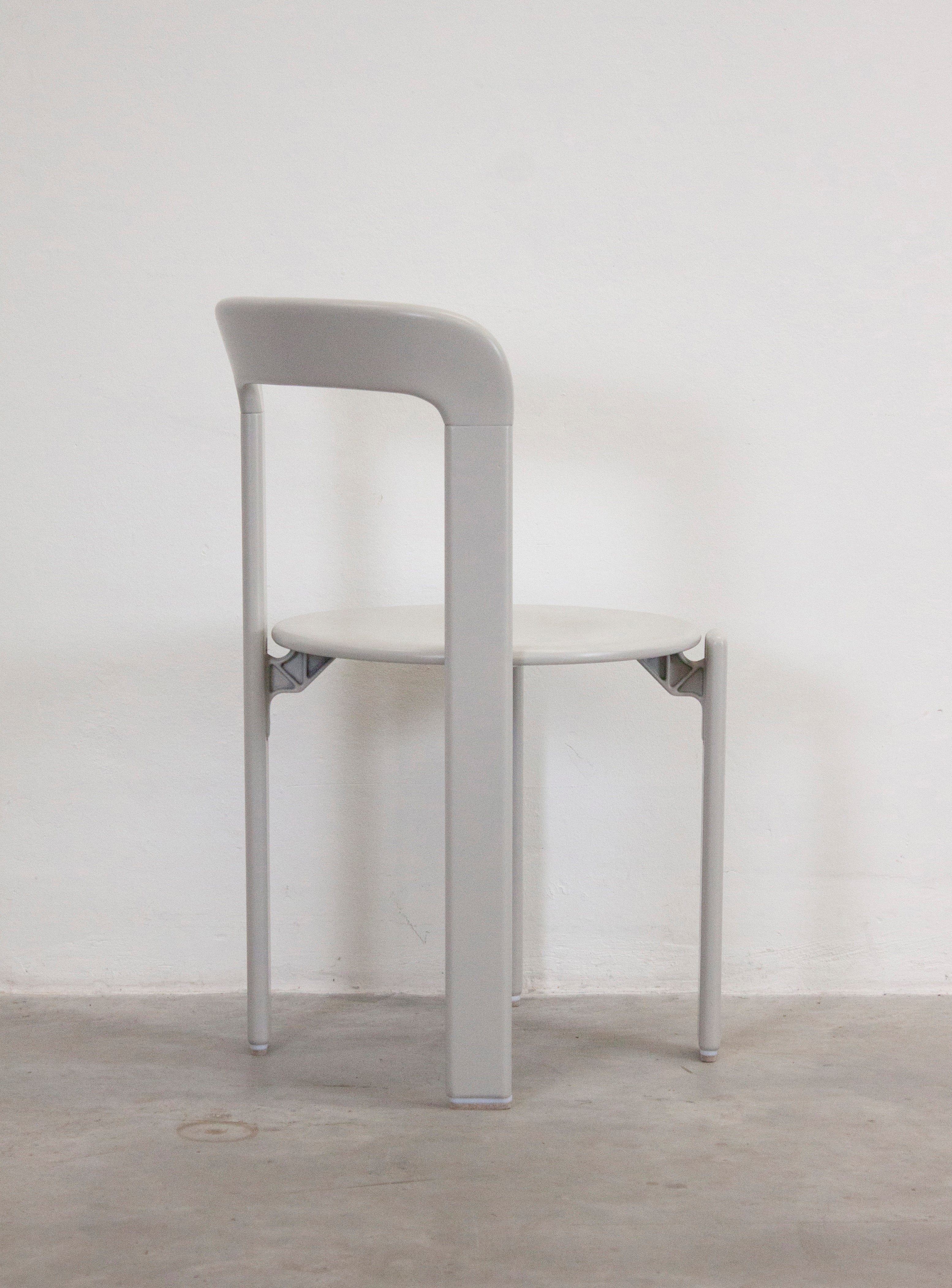 Dietiker Rey Dining Chairs by Bruno Rey (Grey) - Image 24