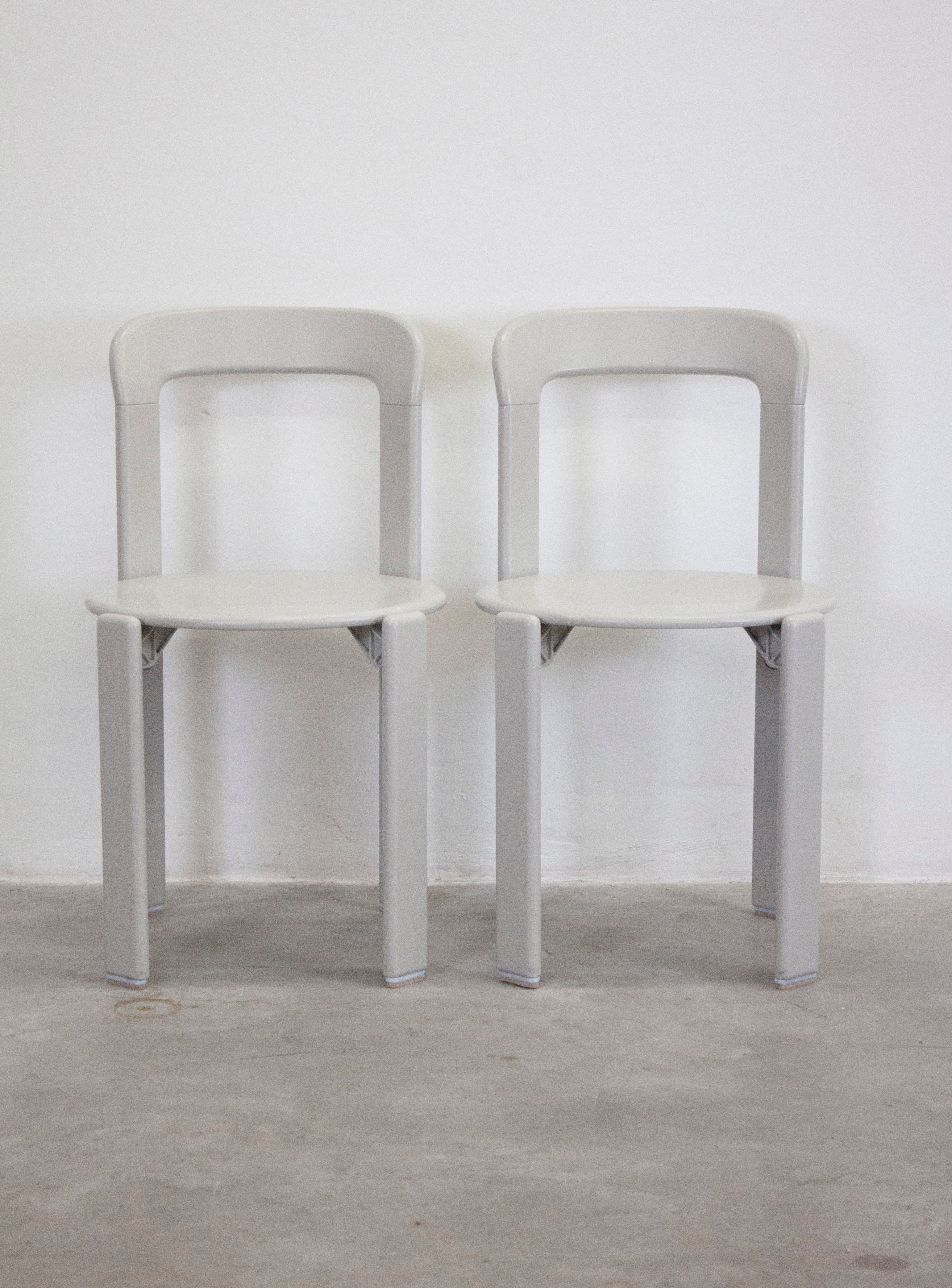 Dietiker Rey Dining Chairs by Bruno Rey (Grey) - Image 3