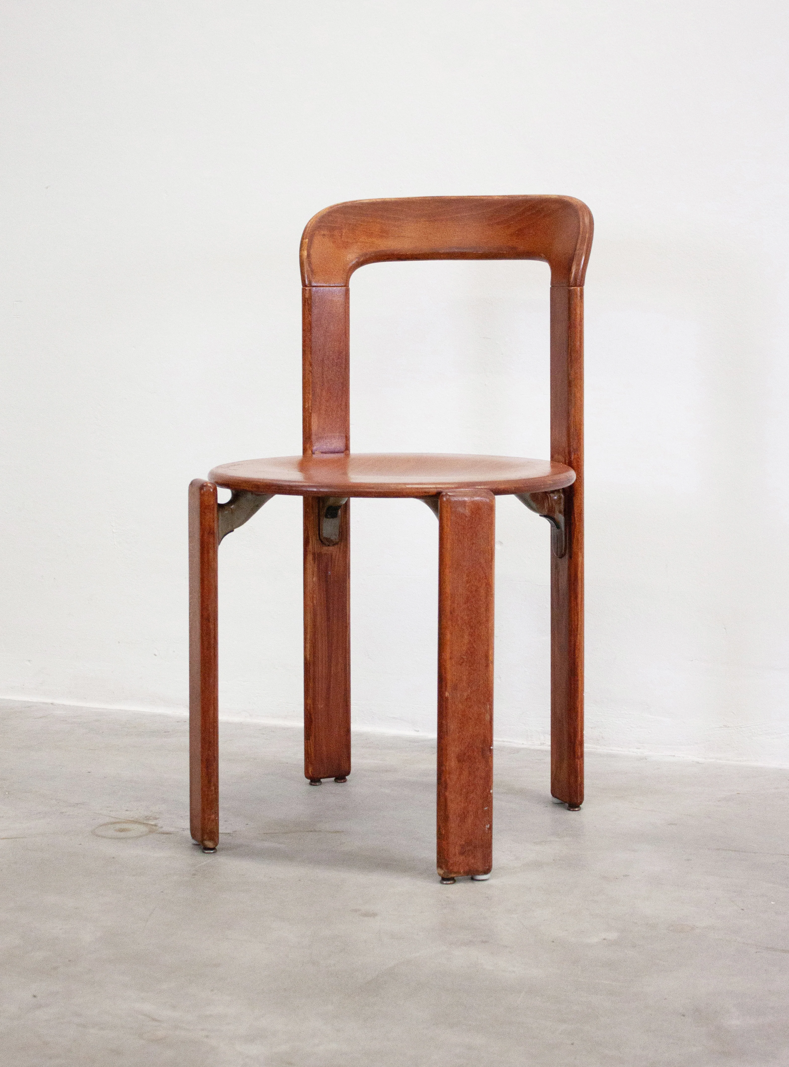 Dietiker Rey Dining Chairs by Bruno Rey (Brown) - Image 18
