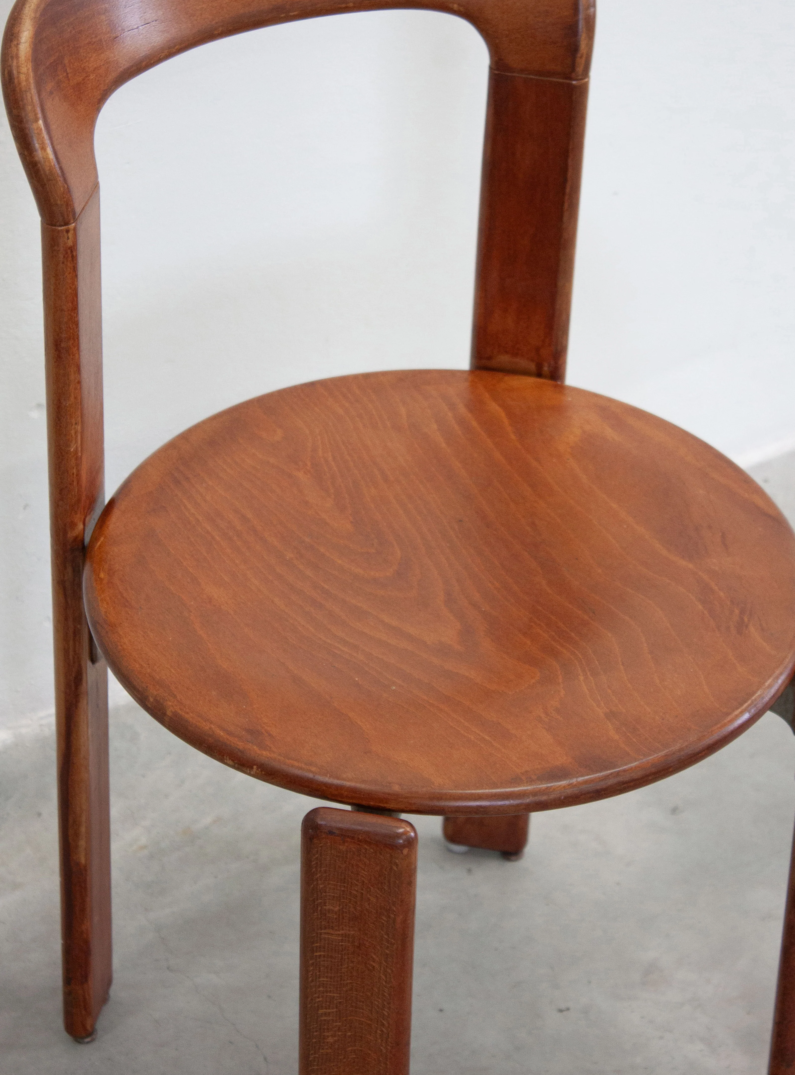 Dietiker Rey Dining Chairs by Bruno Rey (Brown) - Image 23