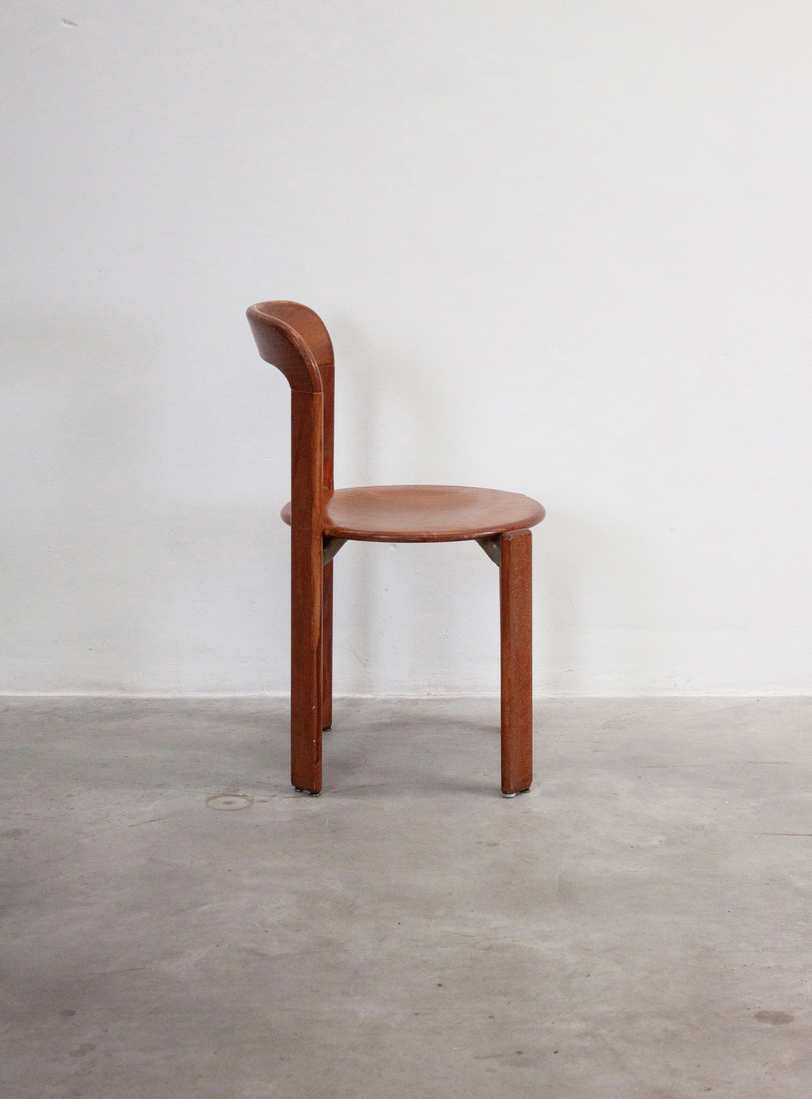 Dietiker Rey Dining Chairs by Bruno Rey (Brown) - Image 35