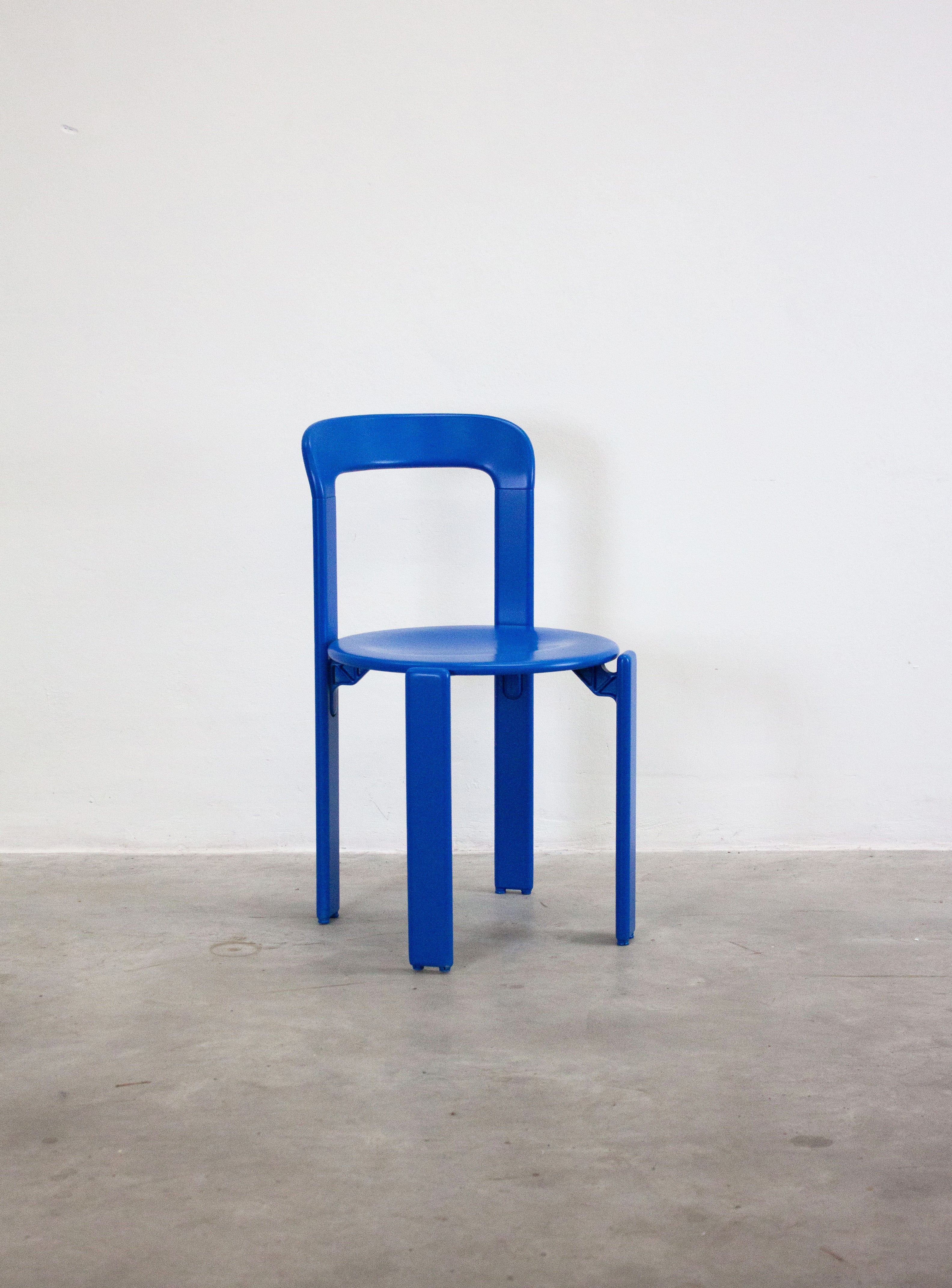 Dietiker Rey Dining Chairs by Bruno Rey (Cobalt Blue)