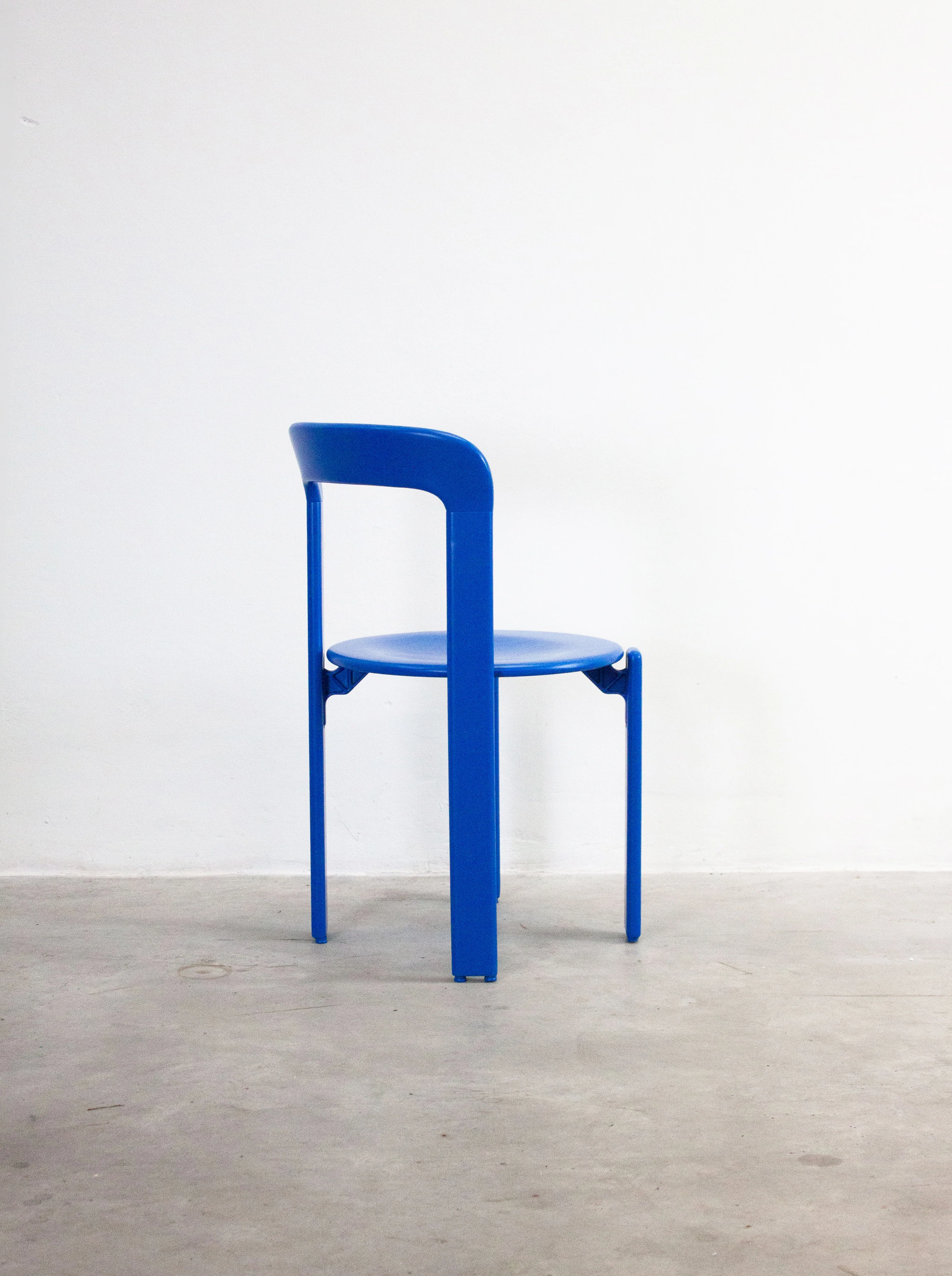 Dietiker Rey Dining Chairs by Bruno Rey (Cobalt Blue) - Image 10