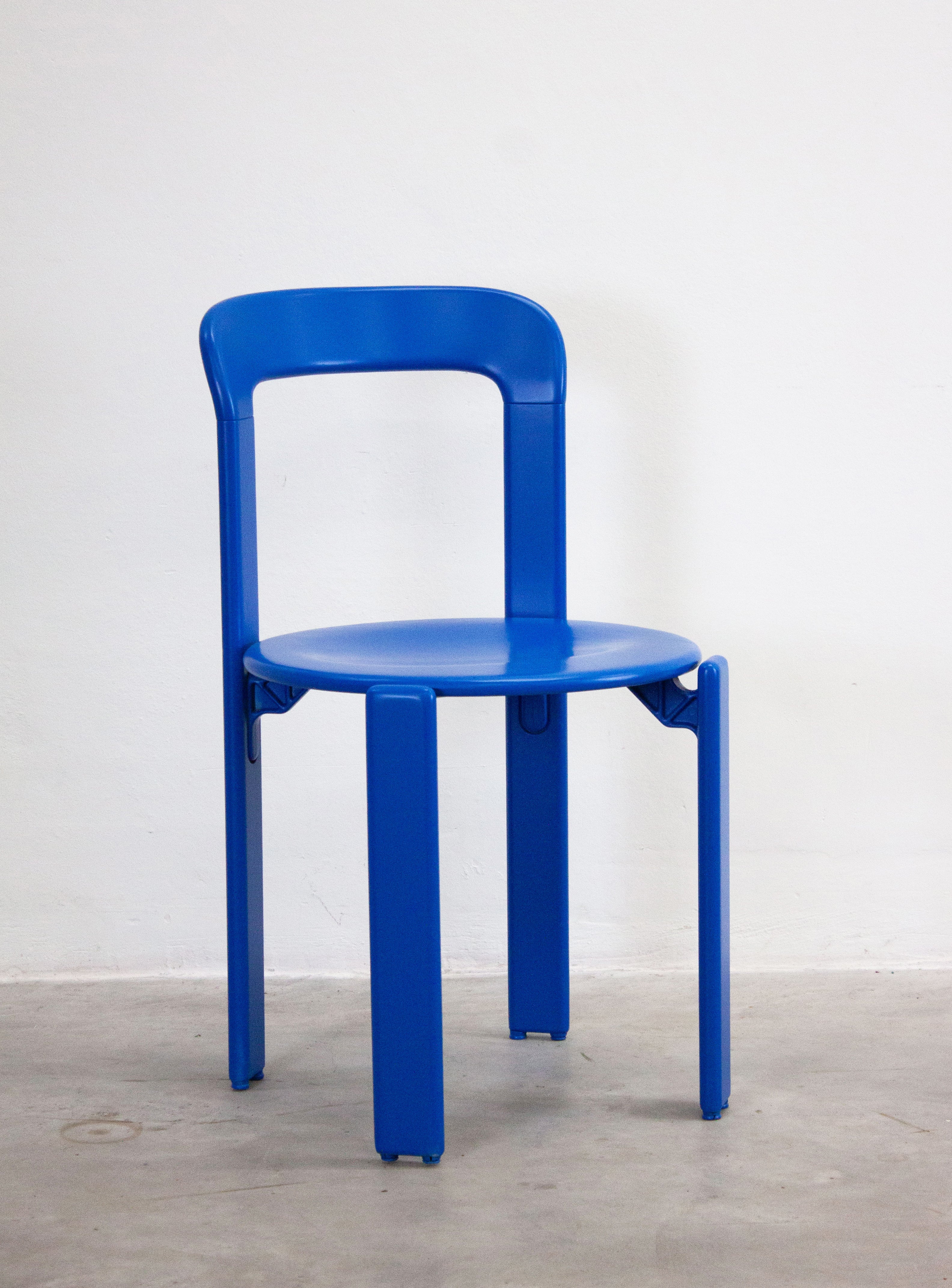 Dietiker Rey Dining Chairs by Bruno Rey (Cobalt Blue) - Image 13