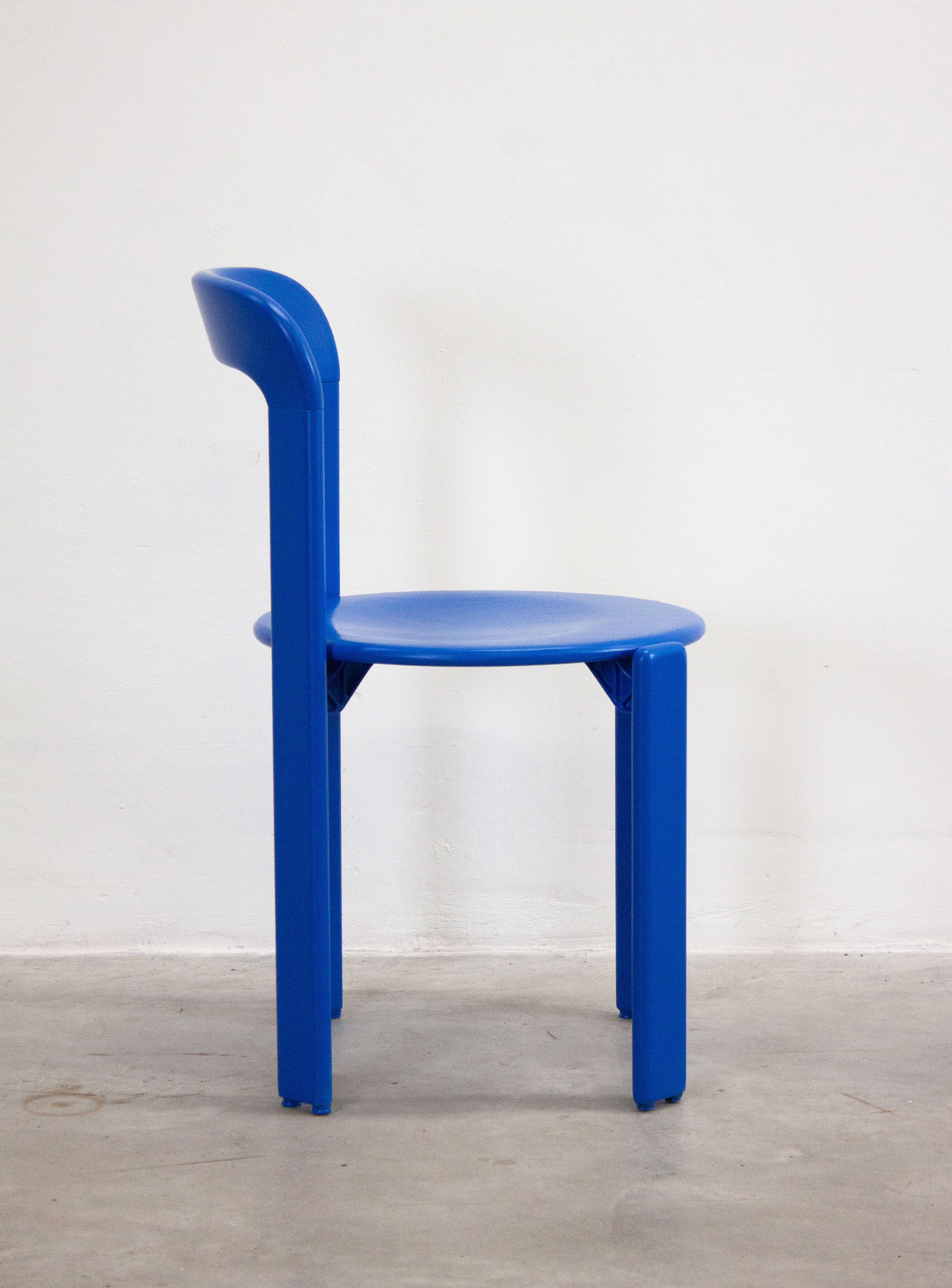 Dietiker Rey Dining Chairs by Bruno Rey (Cobalt Blue) - Image 14