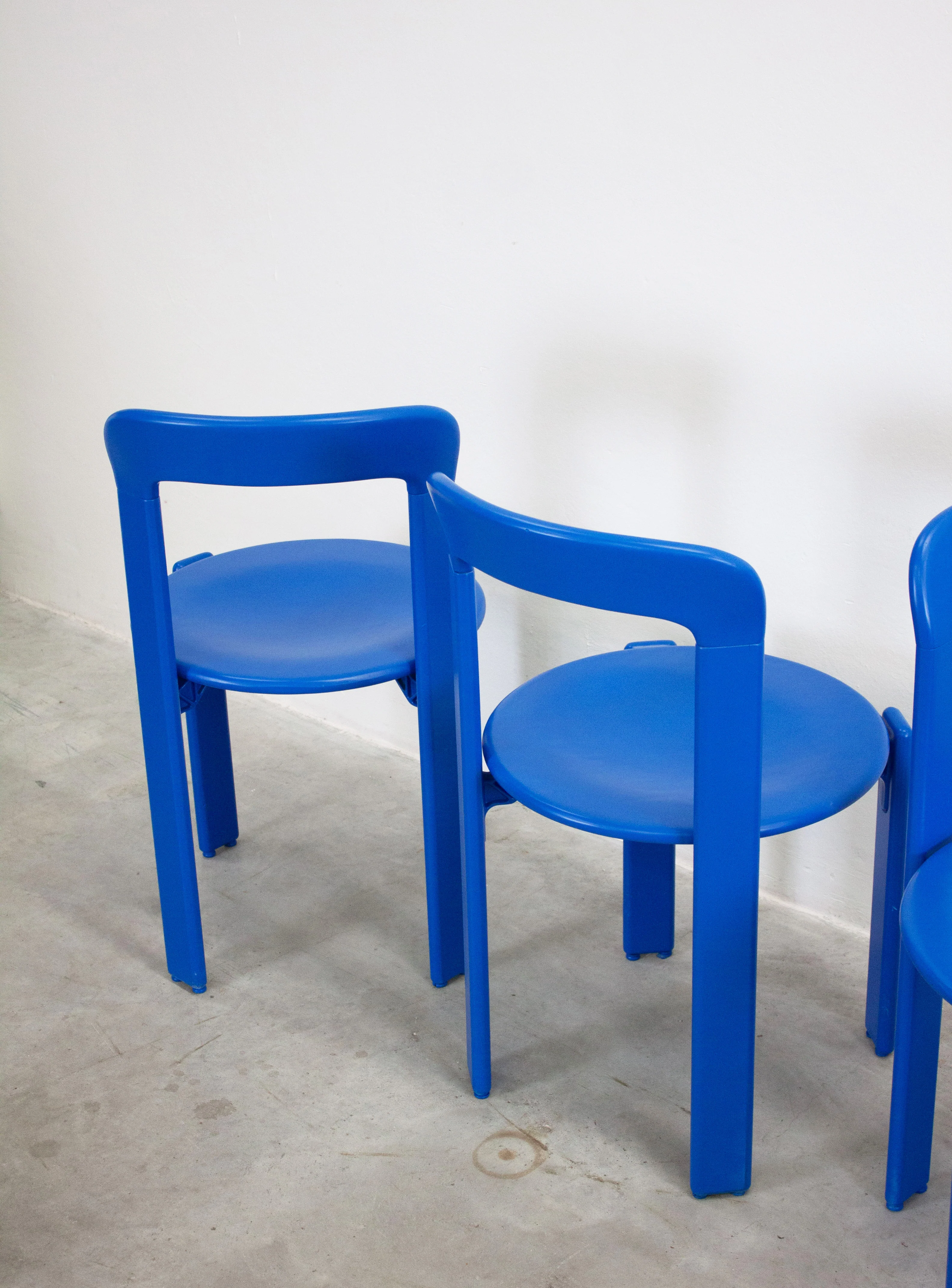 Dietiker Rey Dining Chairs by Bruno Rey (Cobalt Blue) - Image 29