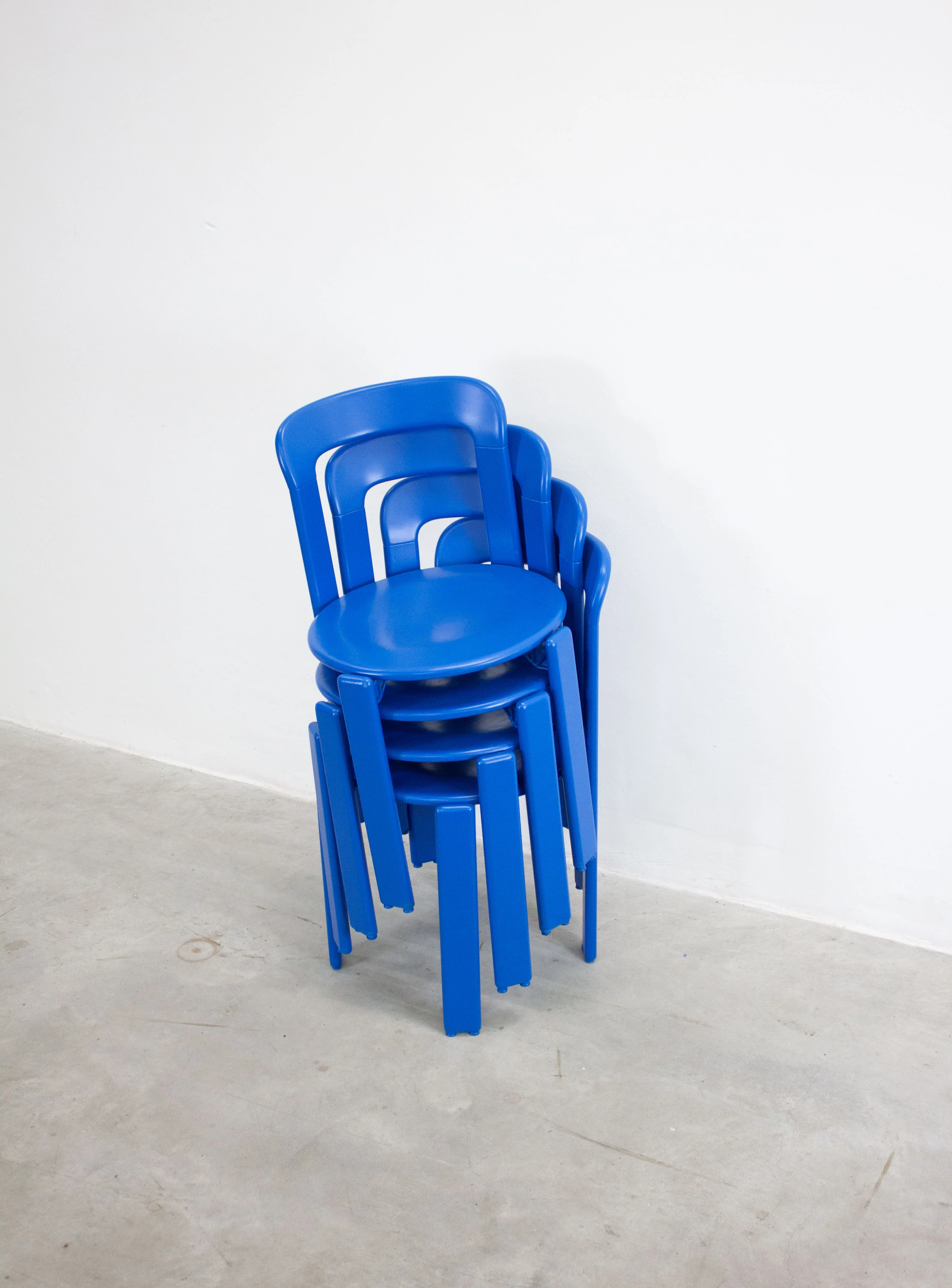 Dietiker Rey Dining Chairs by Bruno Rey (Cobalt Blue) - Image 30