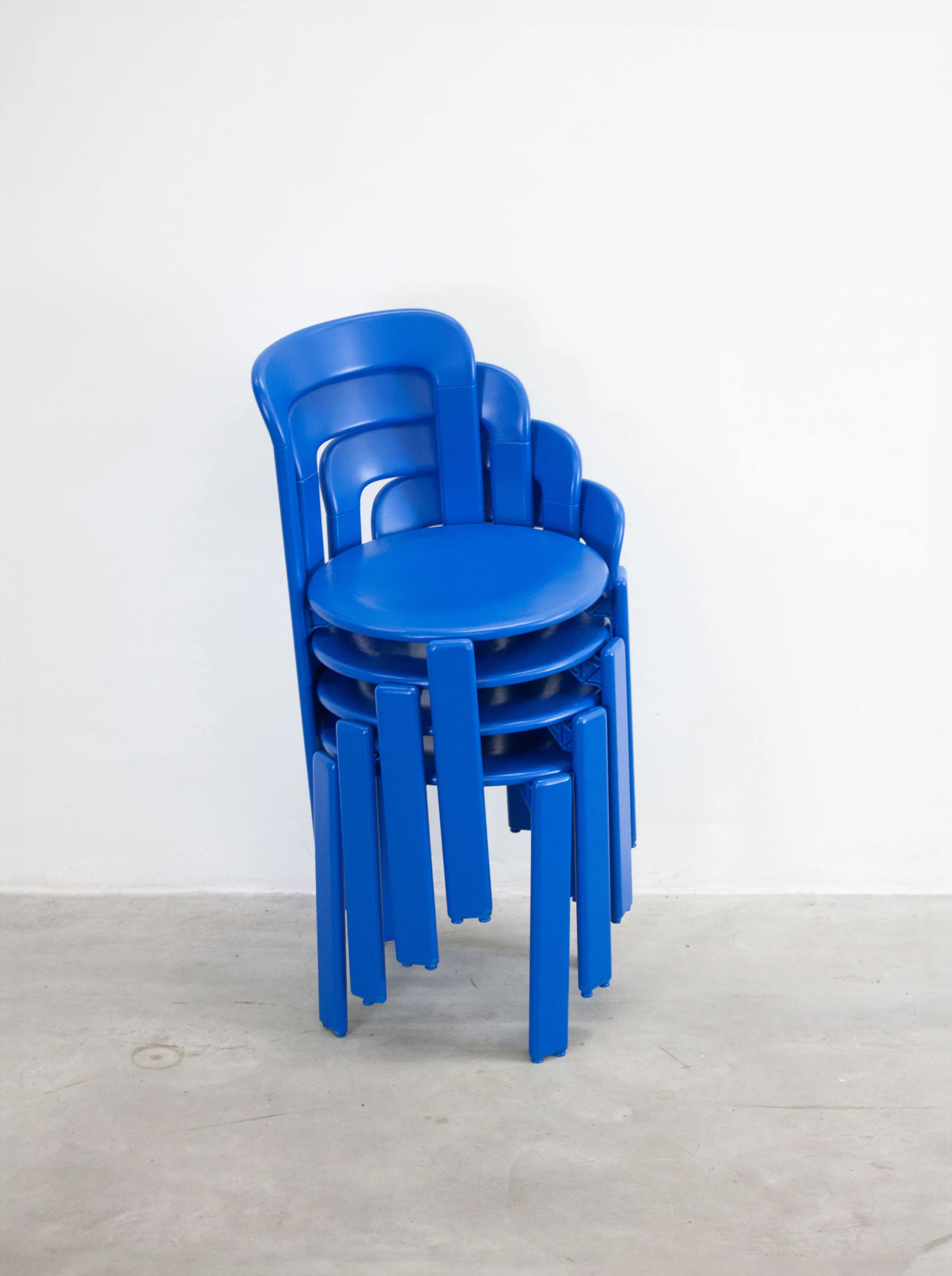 Dietiker Rey Dining Chairs by Bruno Rey (Cobalt Blue) - Image 31