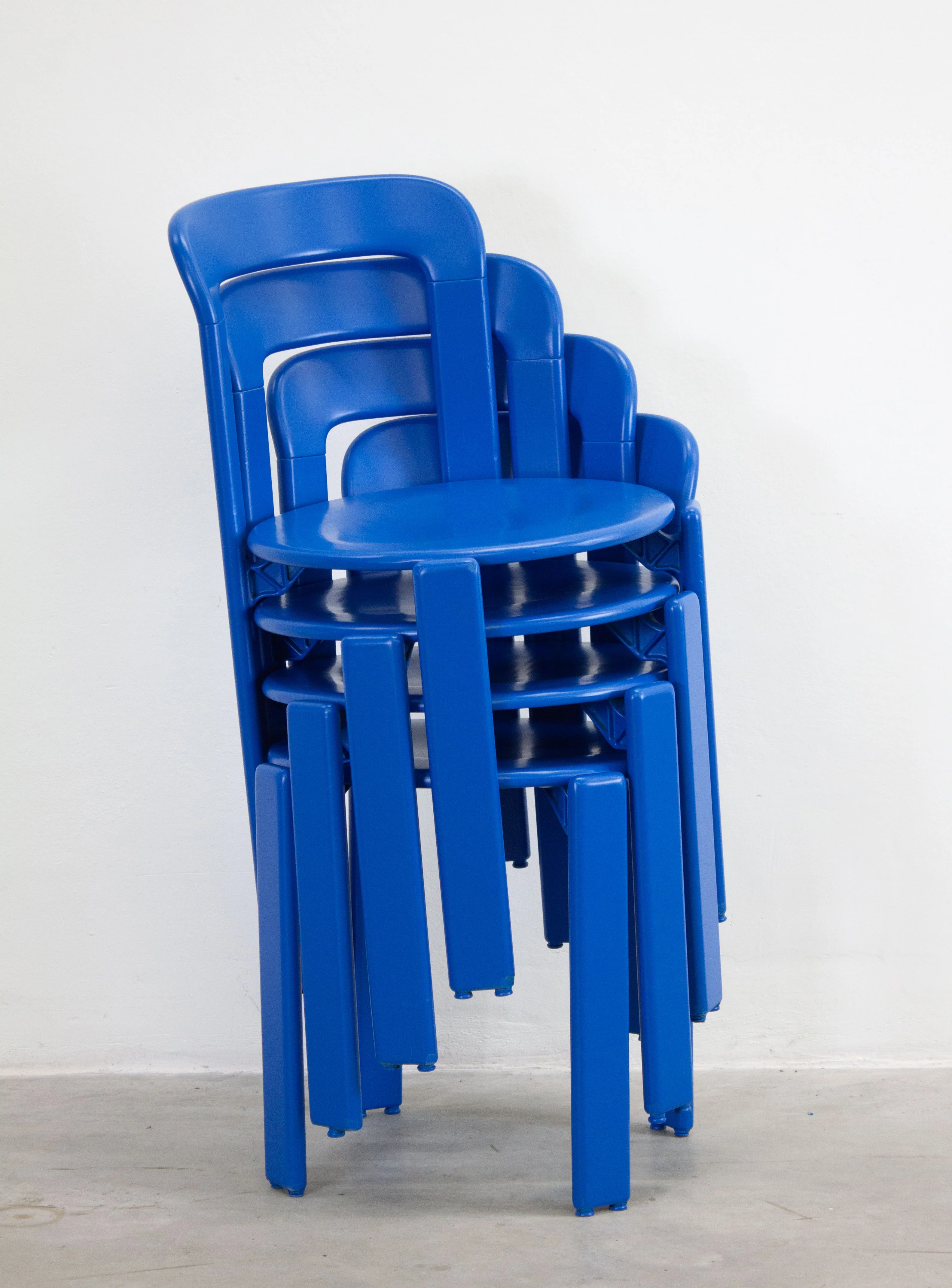 Dietiker Rey Dining Chairs by Bruno Rey (Cobalt Blue) - Image 32