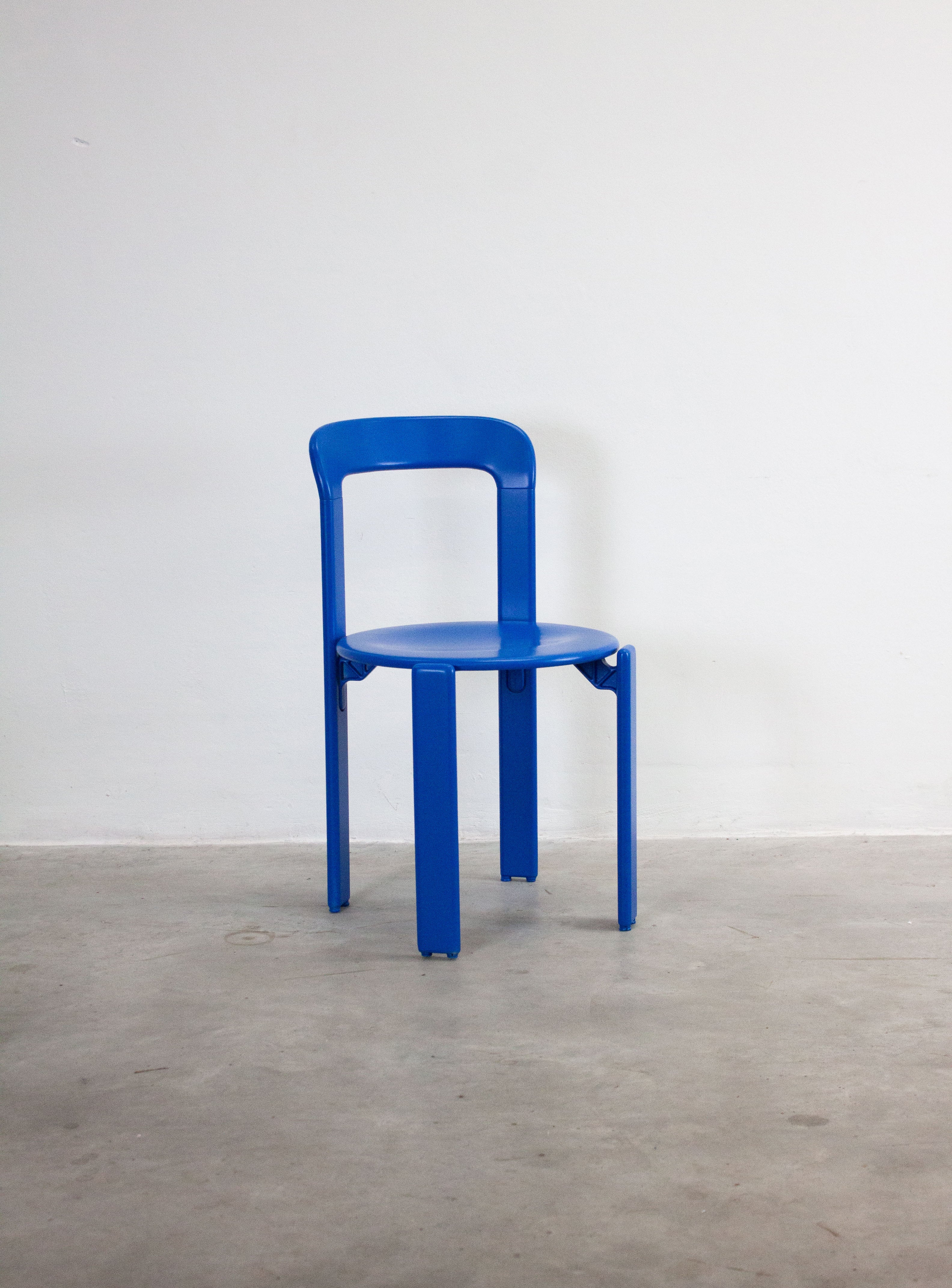 Dietiker Rey Dining Chairs by Bruno Rey (Cobalt Blue) - Image 8