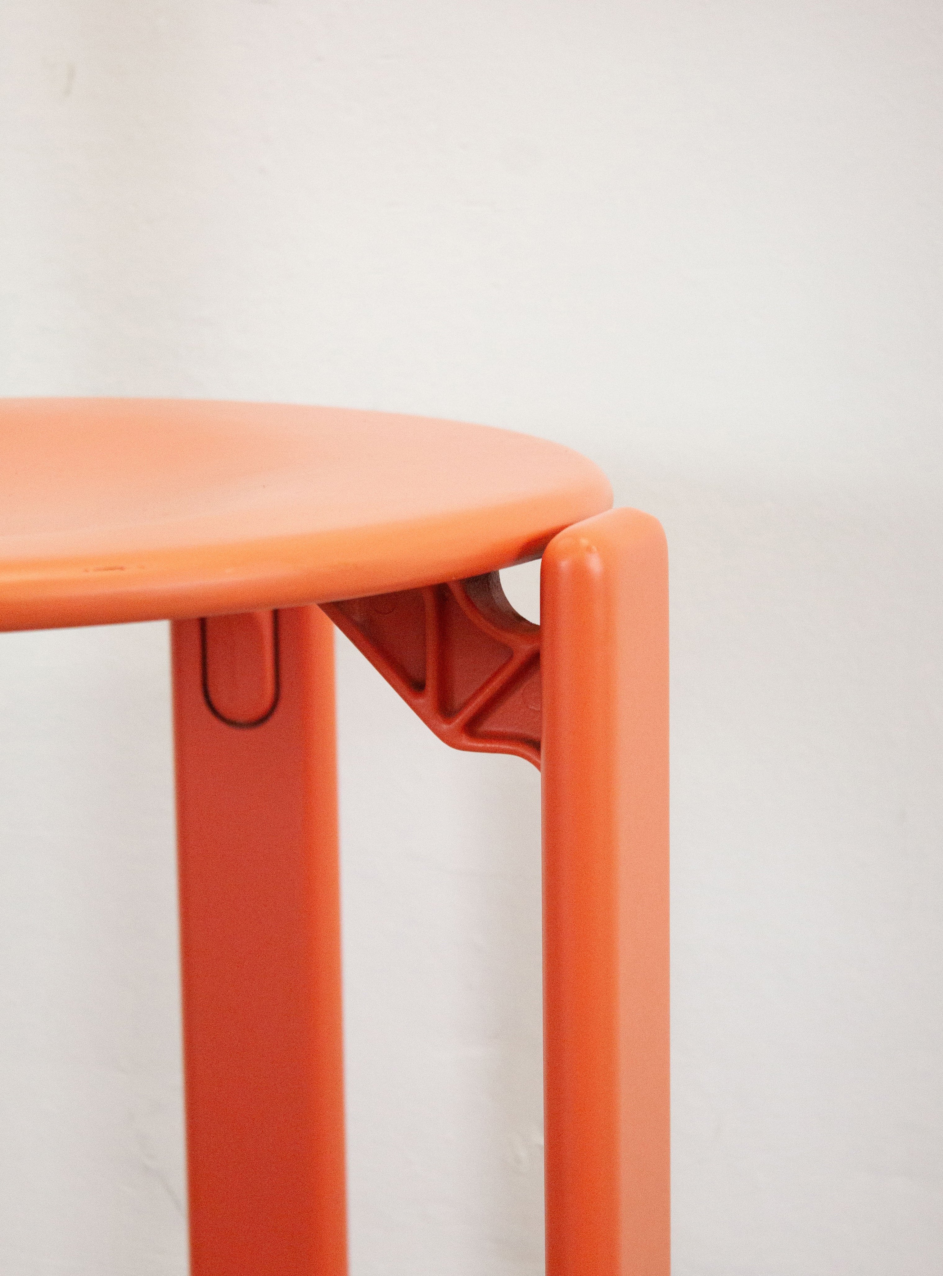 Dietiker Rey Dining Chairs by Bruno Rey (Coral) - Image 20