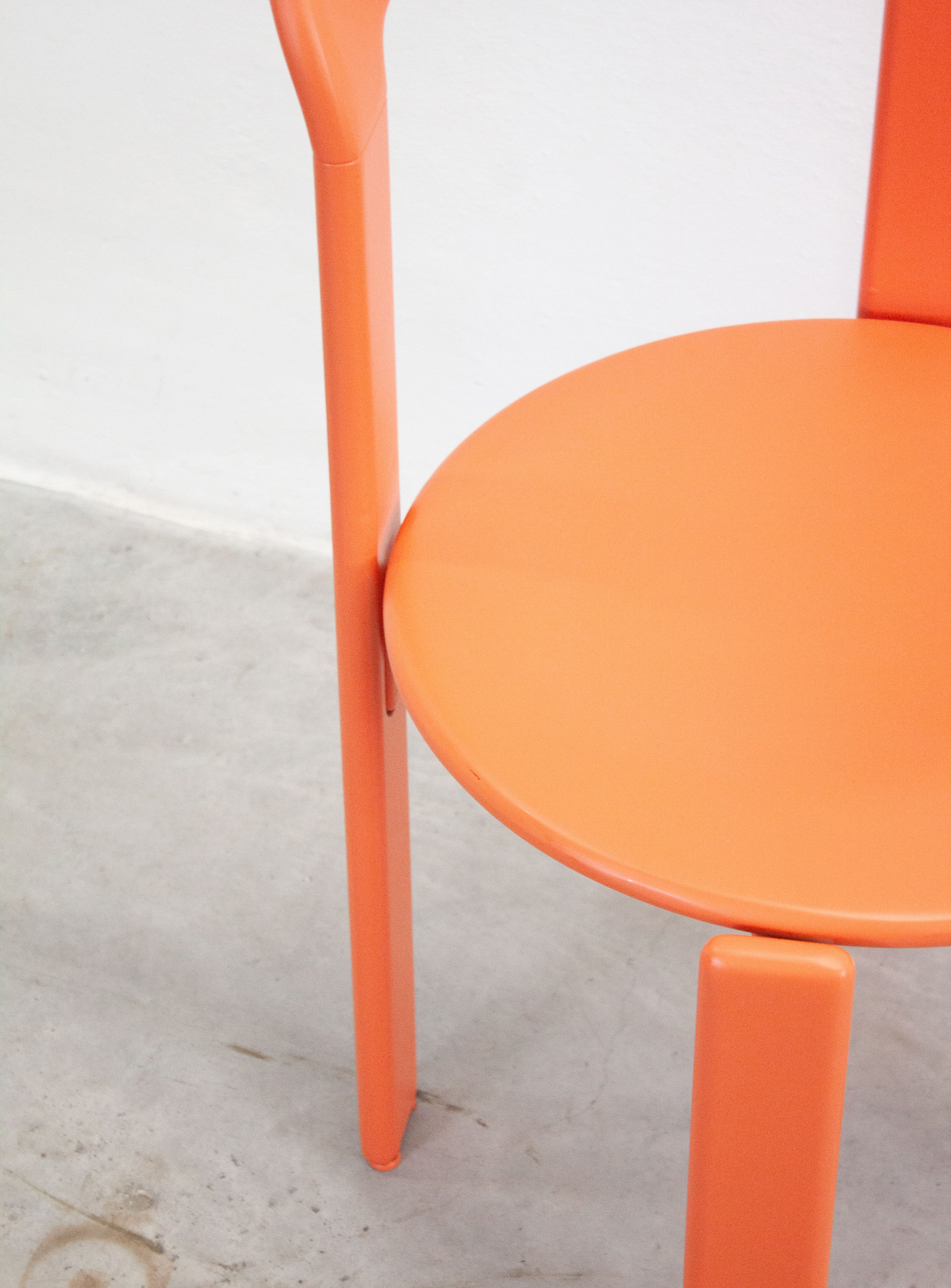Dietiker Rey Dining Chairs by Bruno Rey (Coral) - Image 25