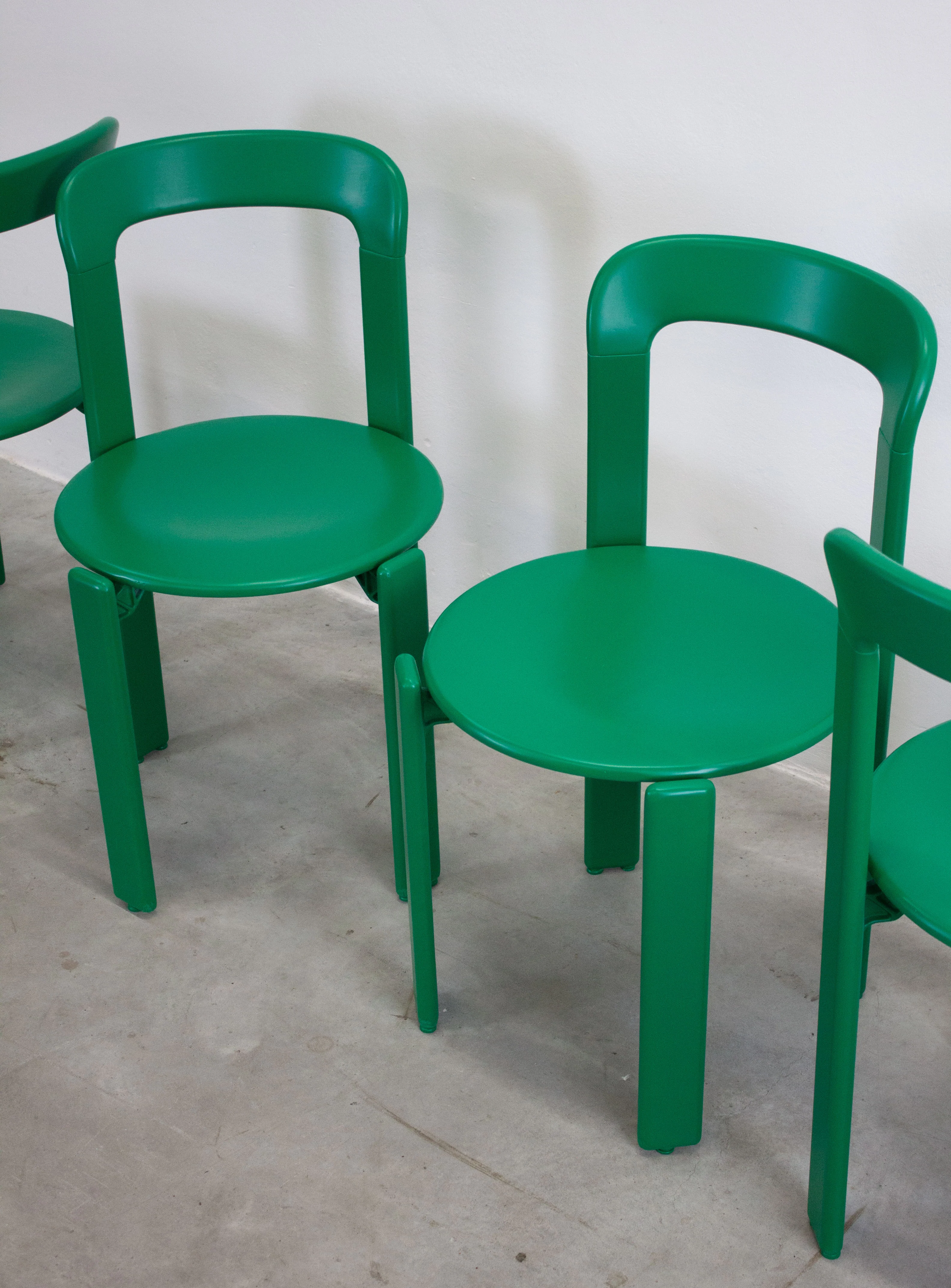 Dietiker Rey Dining Chairs by Bruno Rey (Green) - Image 24