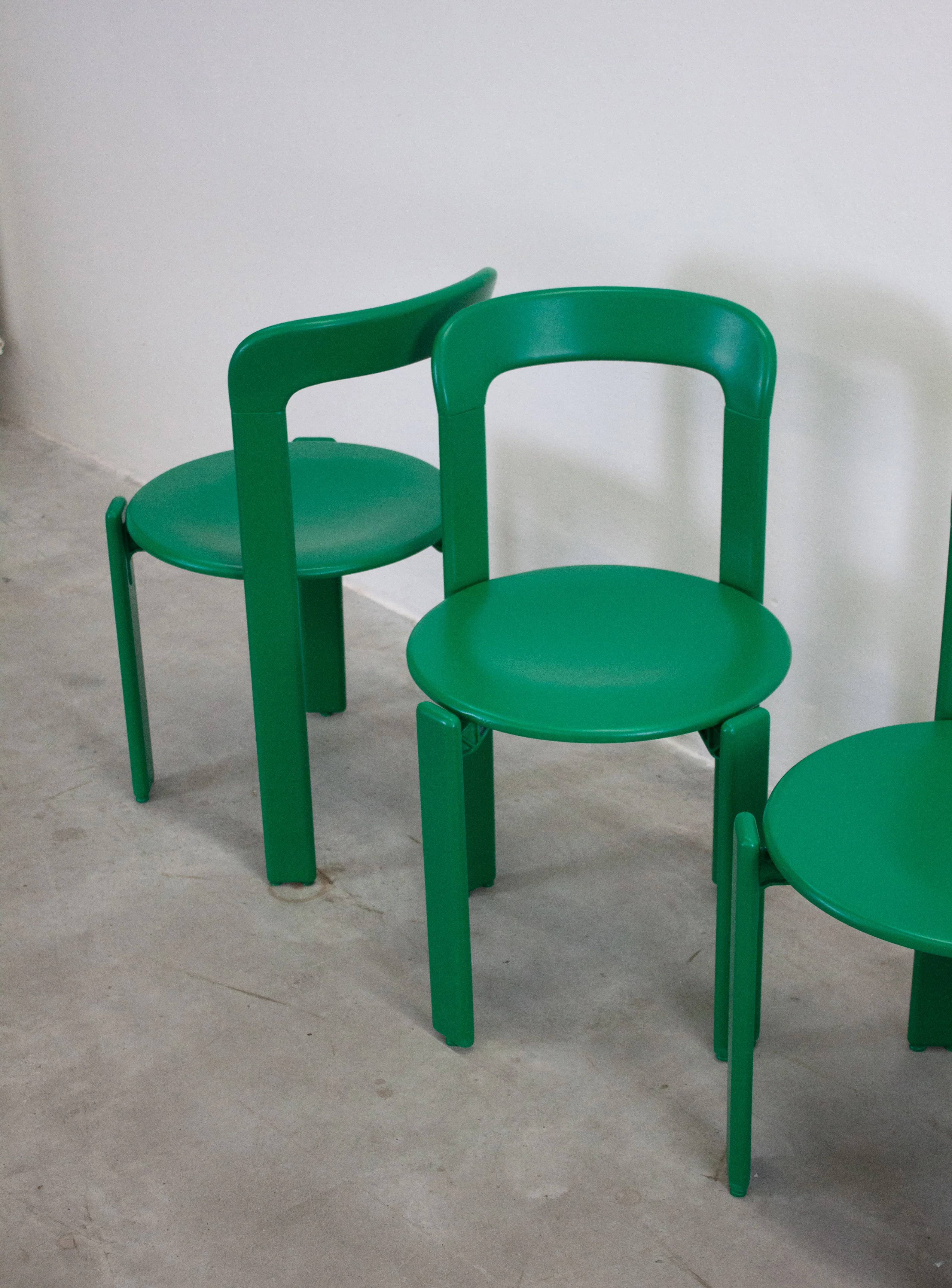Dietiker Rey Dining Chairs by Bruno Rey (Green) - Image 25