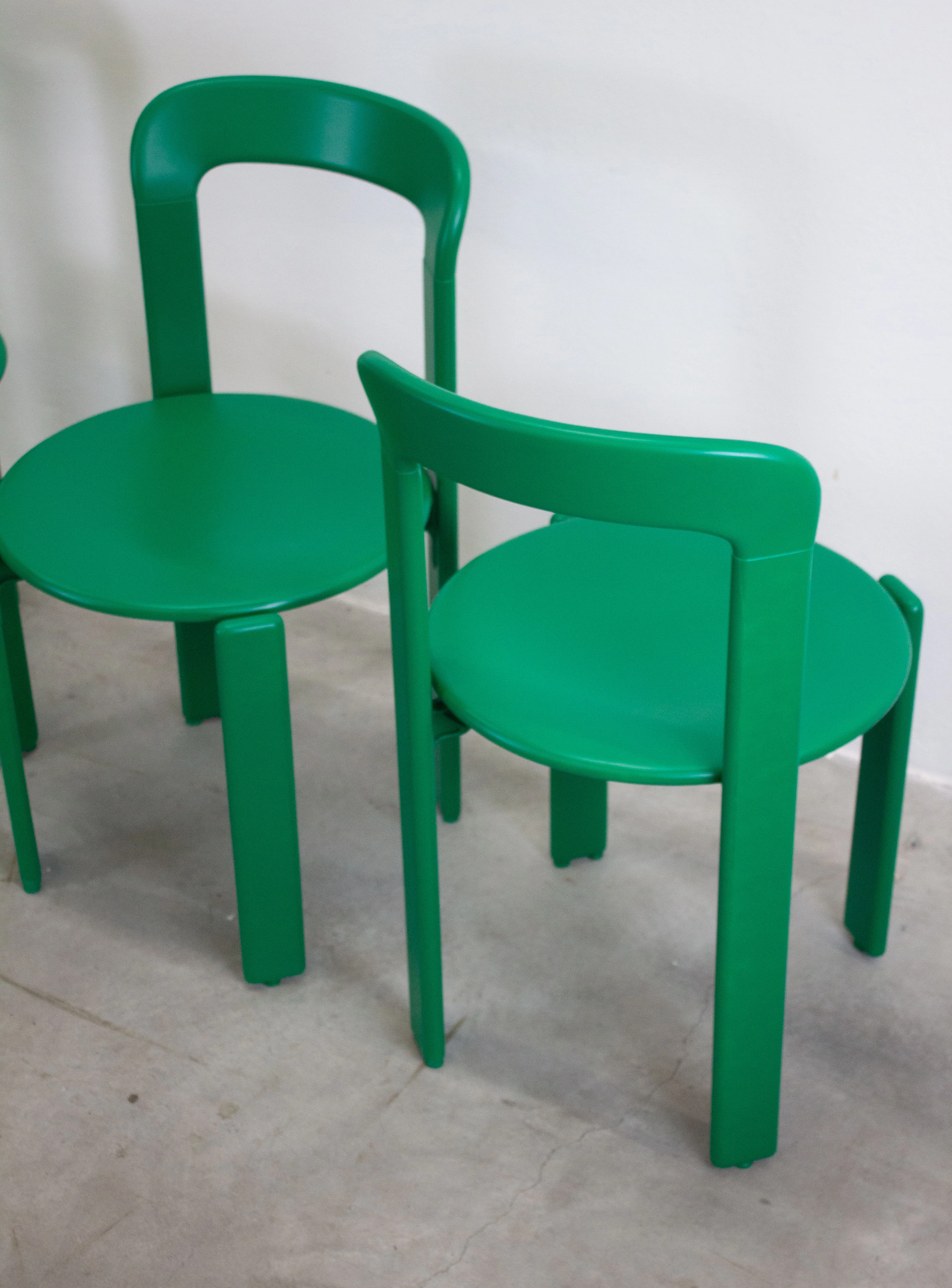 Dietiker Rey Dining Chairs by Bruno Rey (Green) - Image 26