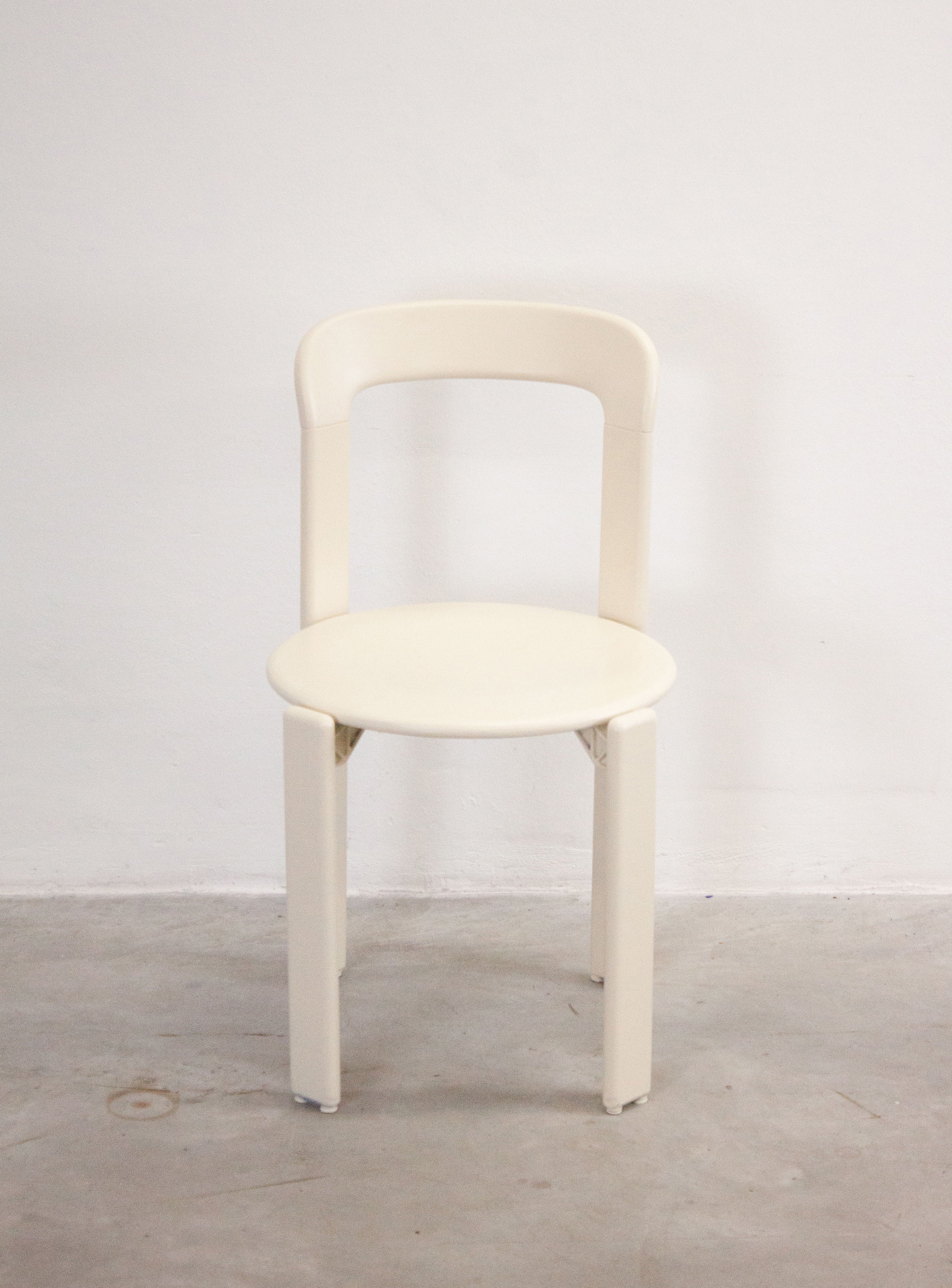 Dietiker Rey Dining Chairs by Bruno Rey (Ivory White) - Image 10
