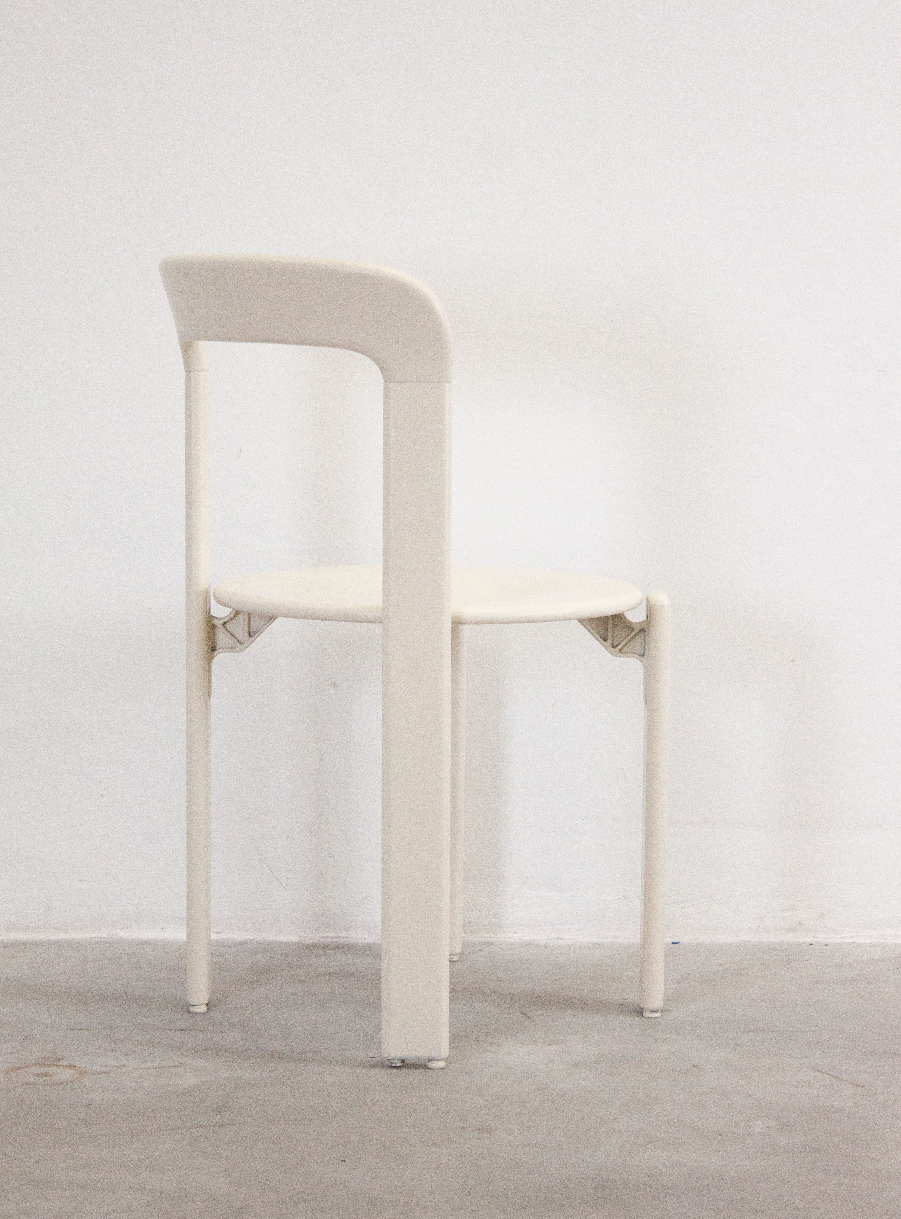 Dietiker Rey Dining Chairs by Bruno Rey (Ivory White) - Image 14