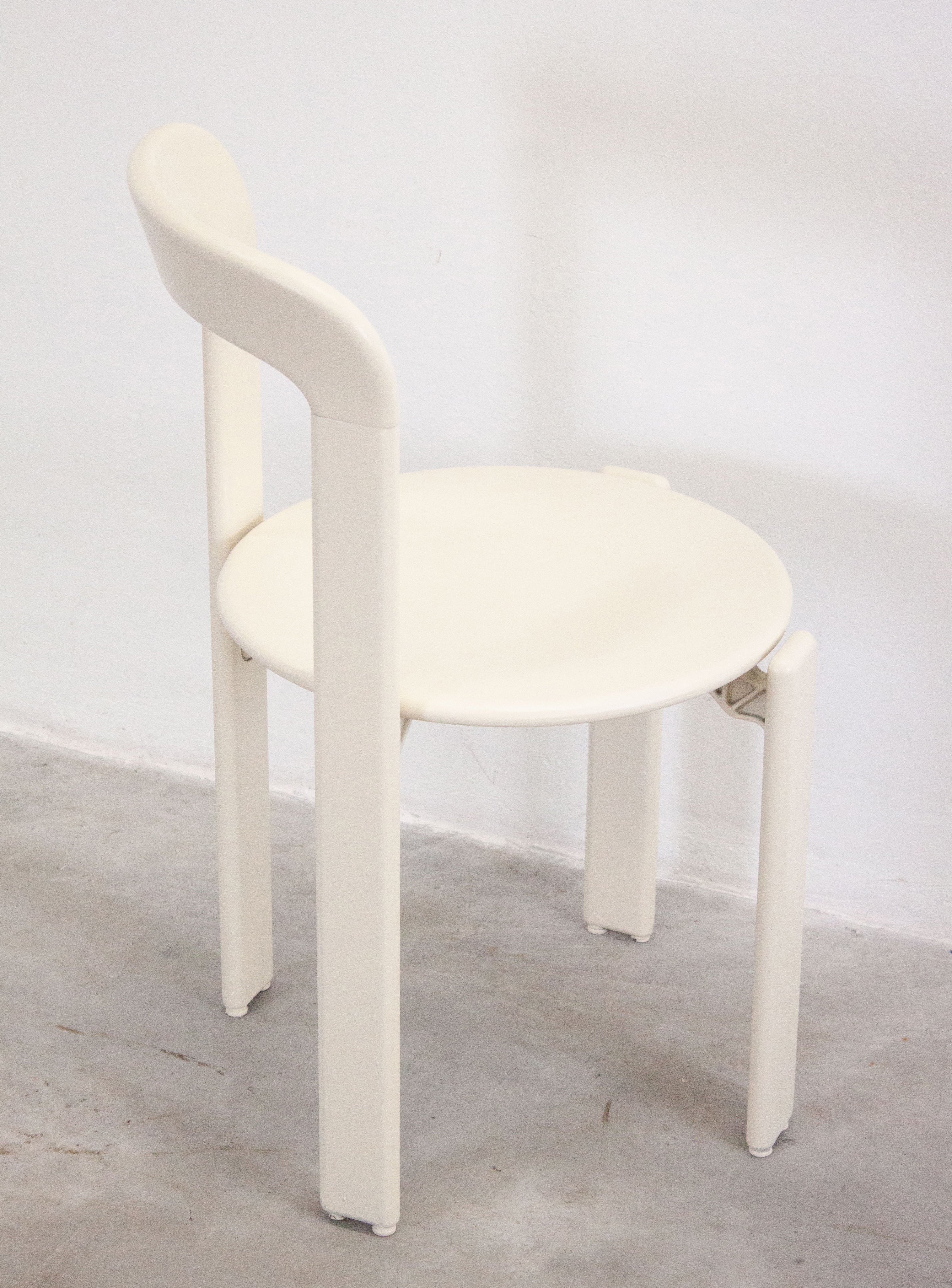Dietiker Rey Dining Chairs by Bruno Rey (Ivory White) - Image 15