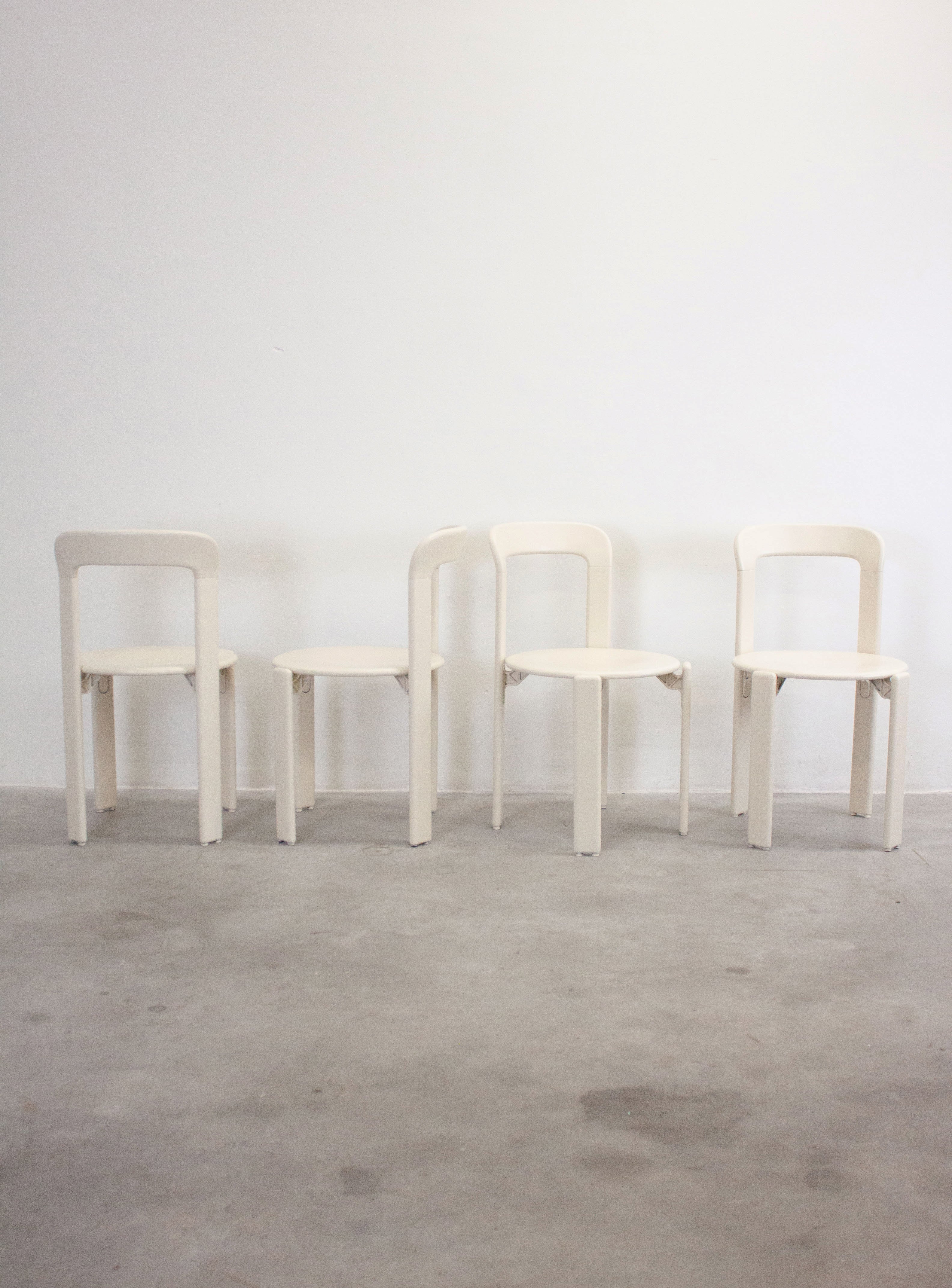 Dietiker Rey Dining Chairs by Bruno Rey (Ivory White) - Image 24