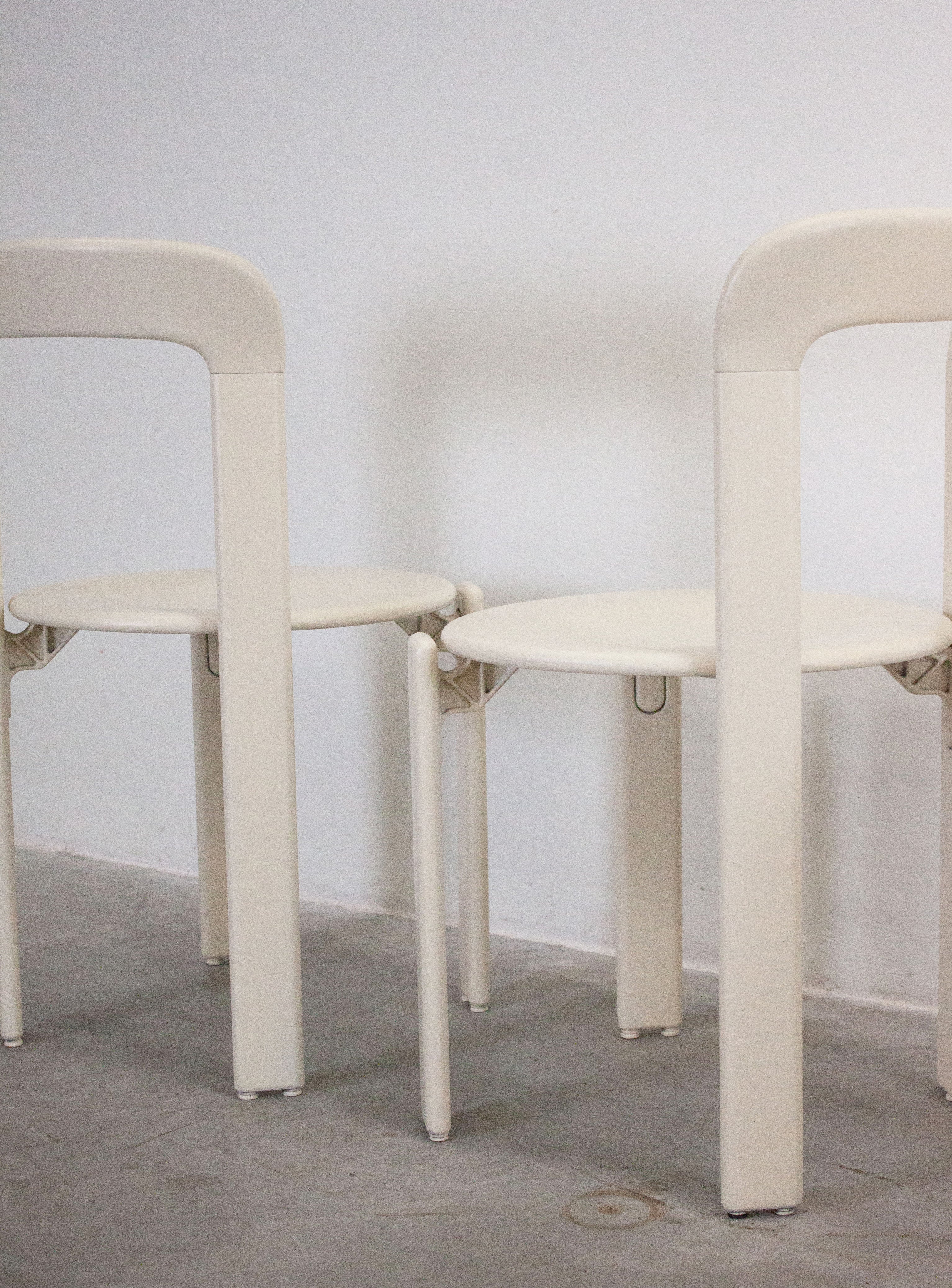 Dietiker Rey Dining Chairs by Bruno Rey (Ivory White) - Image 28