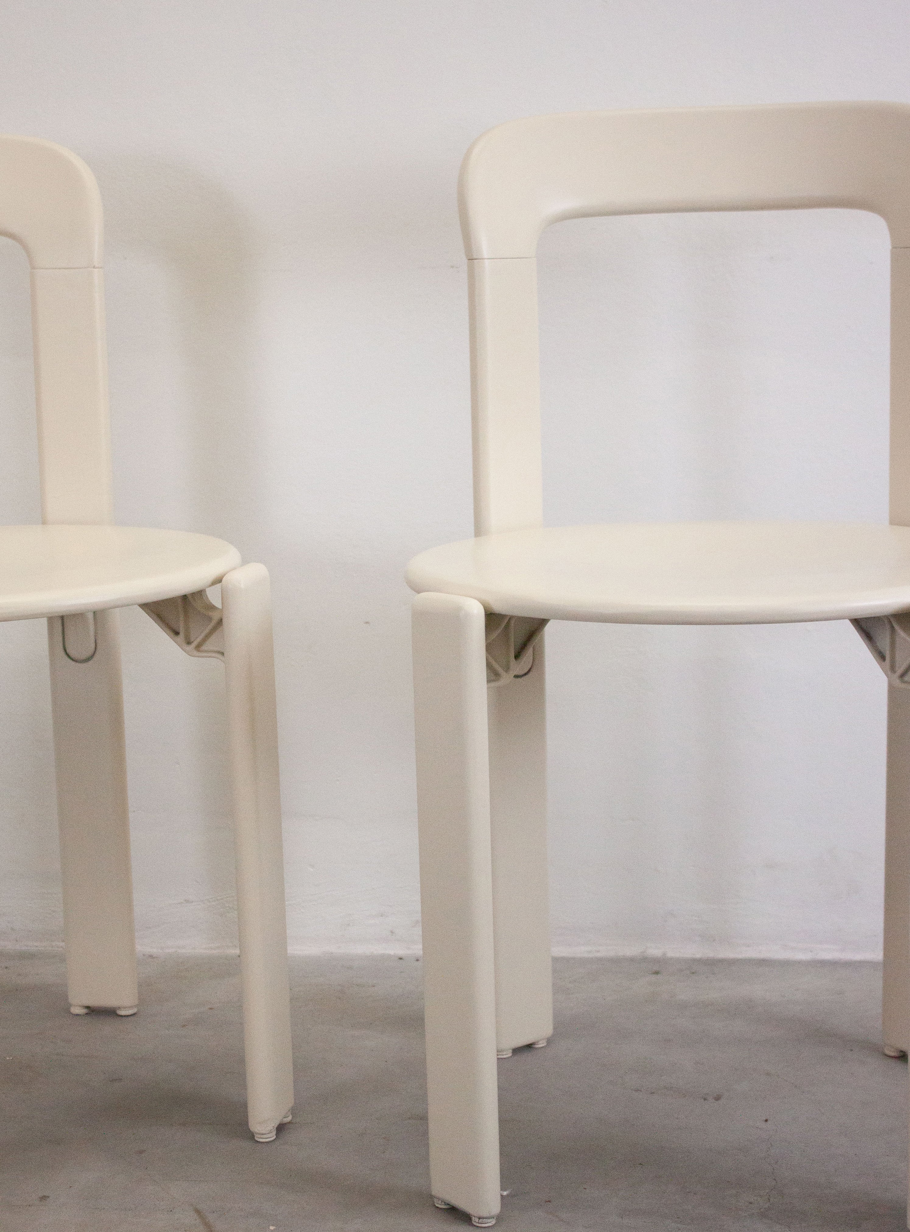 Dietiker Rey Dining Chairs by Bruno Rey (Ivory White) - Image 30