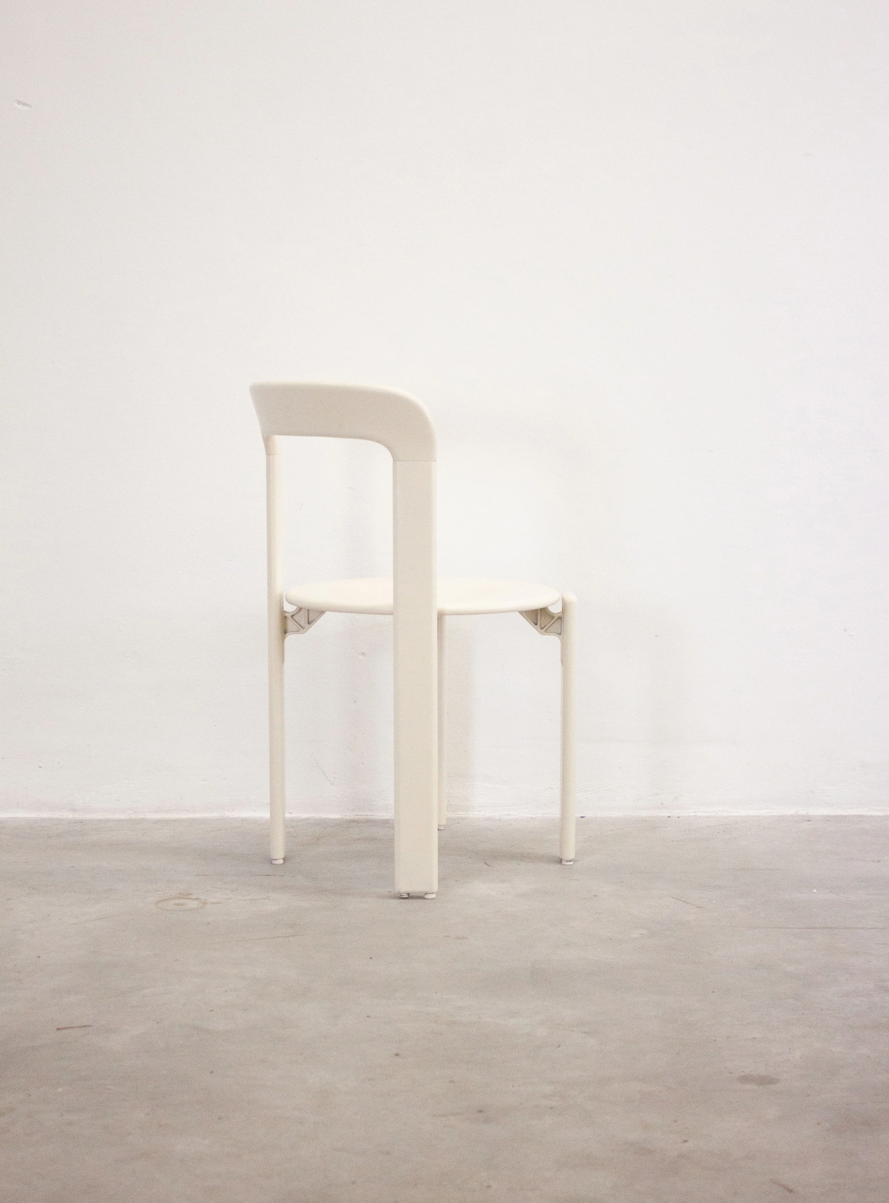 Dietiker Rey Dining Chairs by Bruno Rey (Ivory White) - Image 8