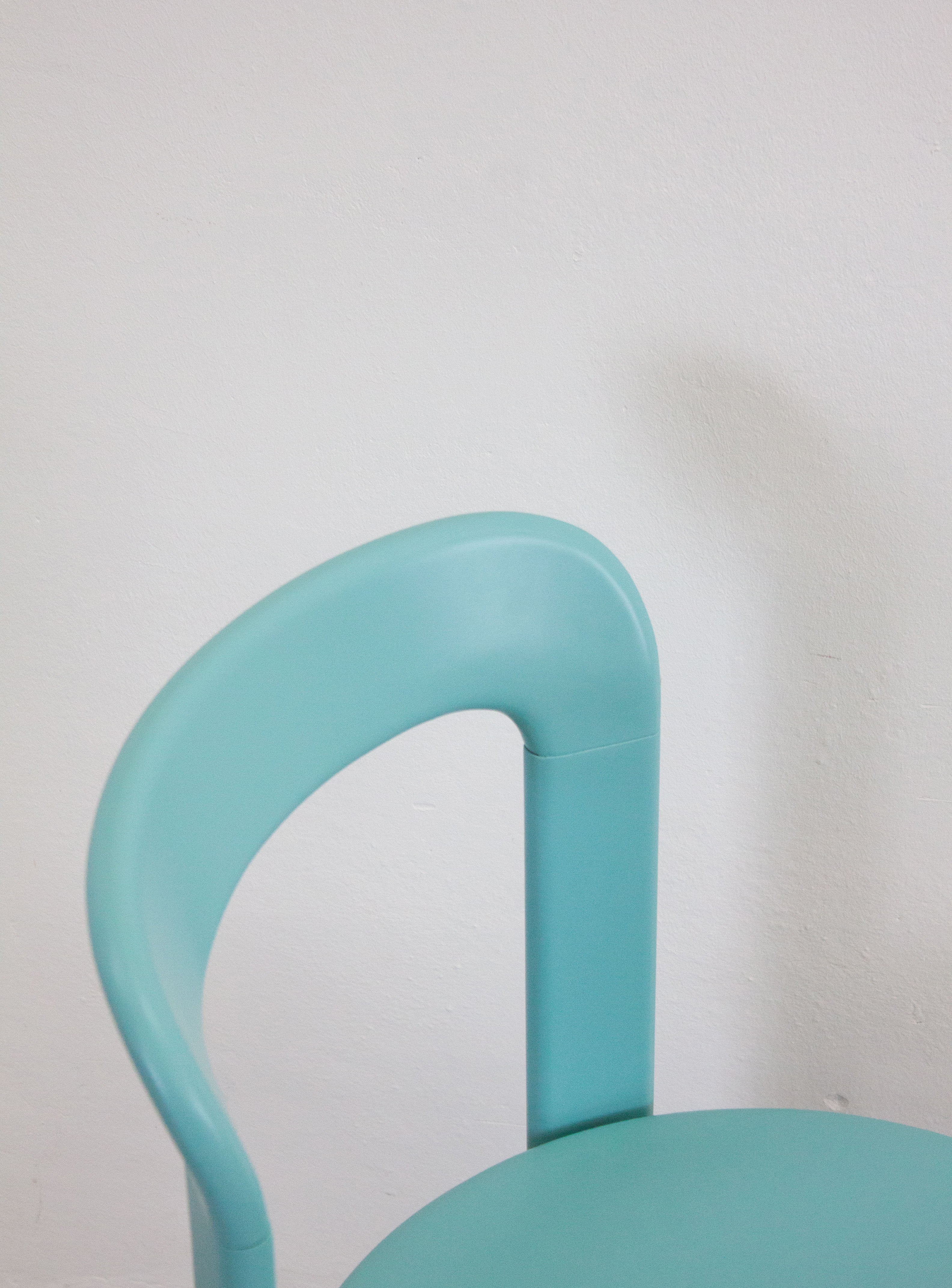Dietiker Rey Dining Chairs by Bruno Rey (Light Teal Green) - Image 11