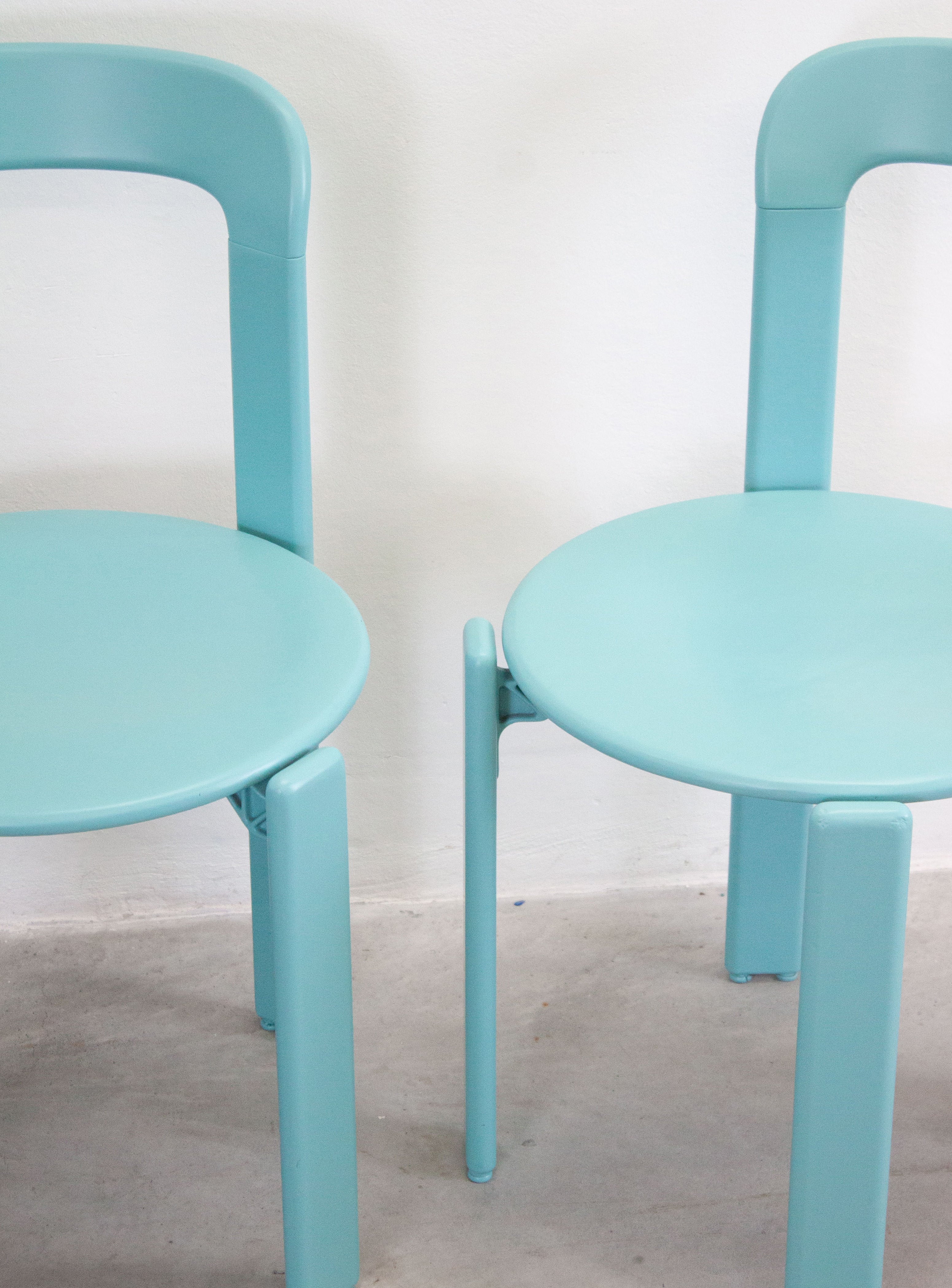 Dietiker Rey Dining Chairs by Bruno Rey (Light Teal Green) - Image 27