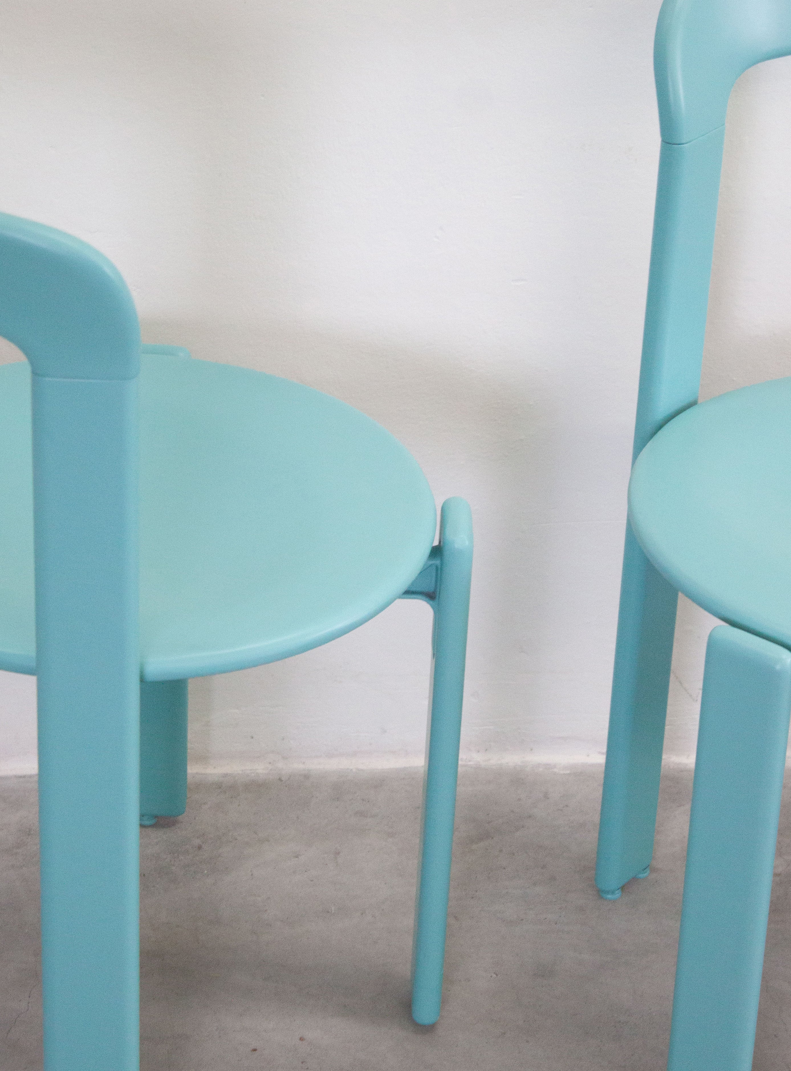 Dietiker Rey Dining Chairs by Bruno Rey (Light Teal Green) - Image 28