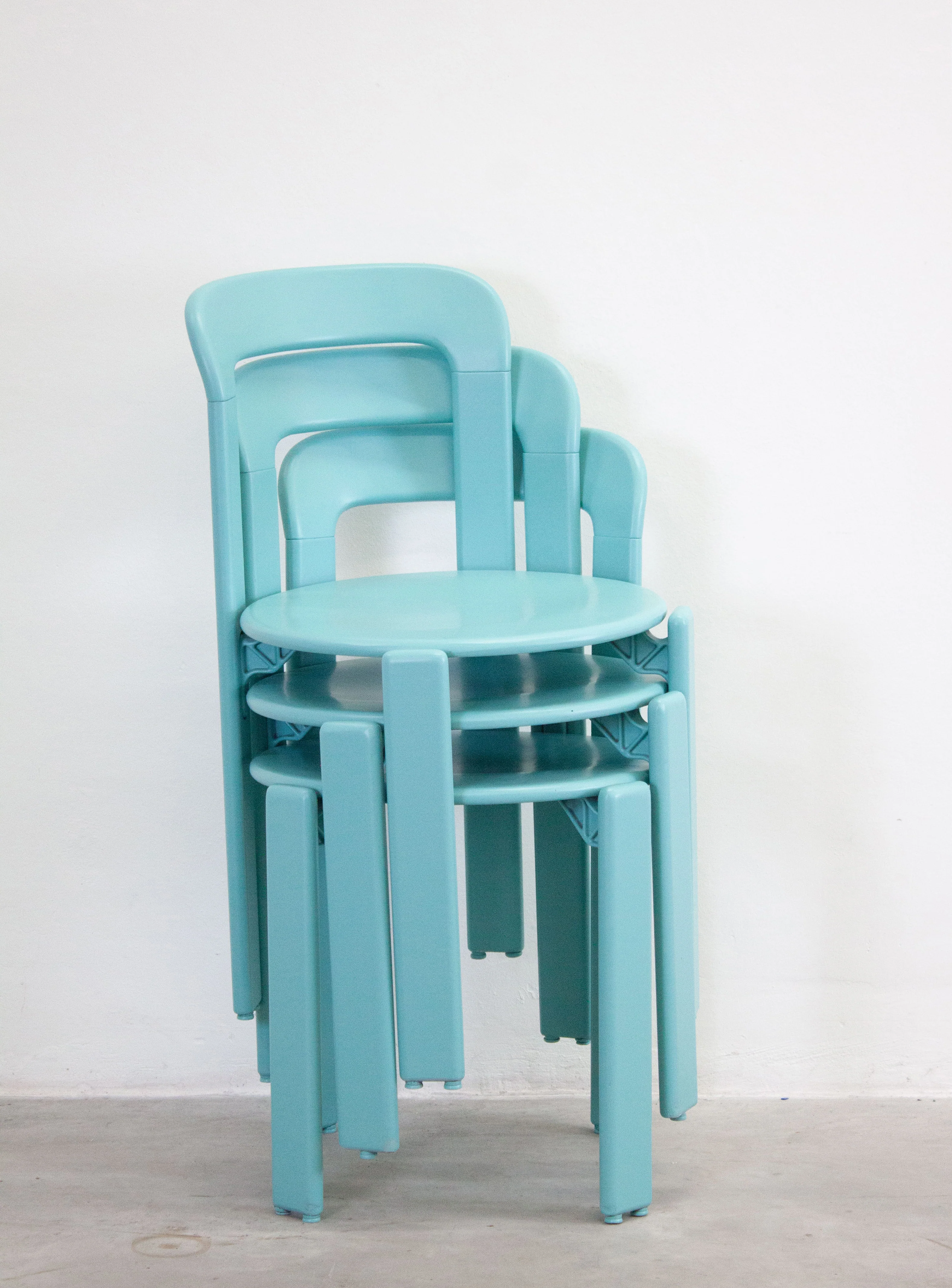 Dietiker Rey Dining Chairs by Bruno Rey (Light Teal Green) - Image 30
