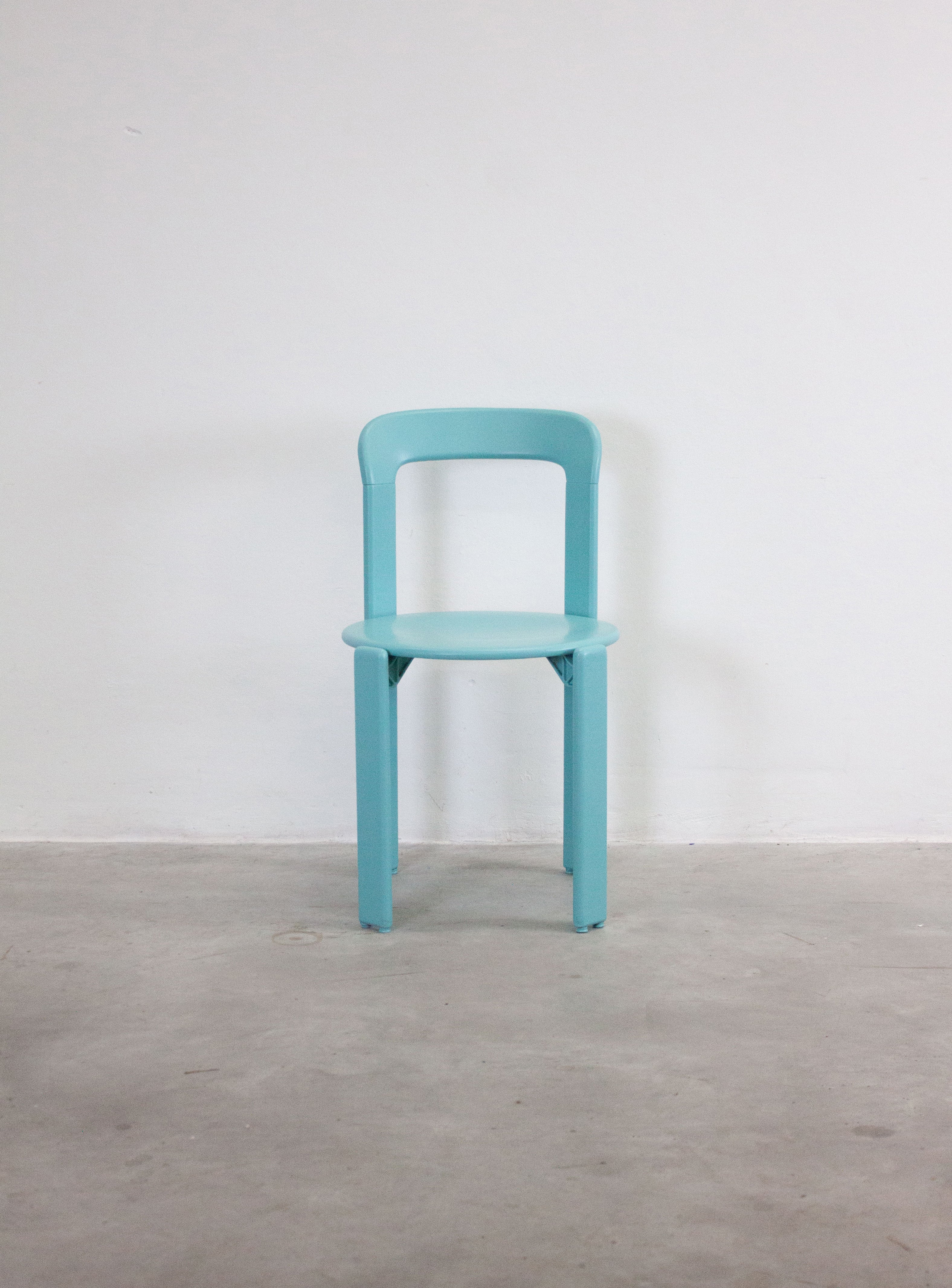 Dietiker Rey Dining Chairs by Bruno Rey (Light Teal Green) - Image 6