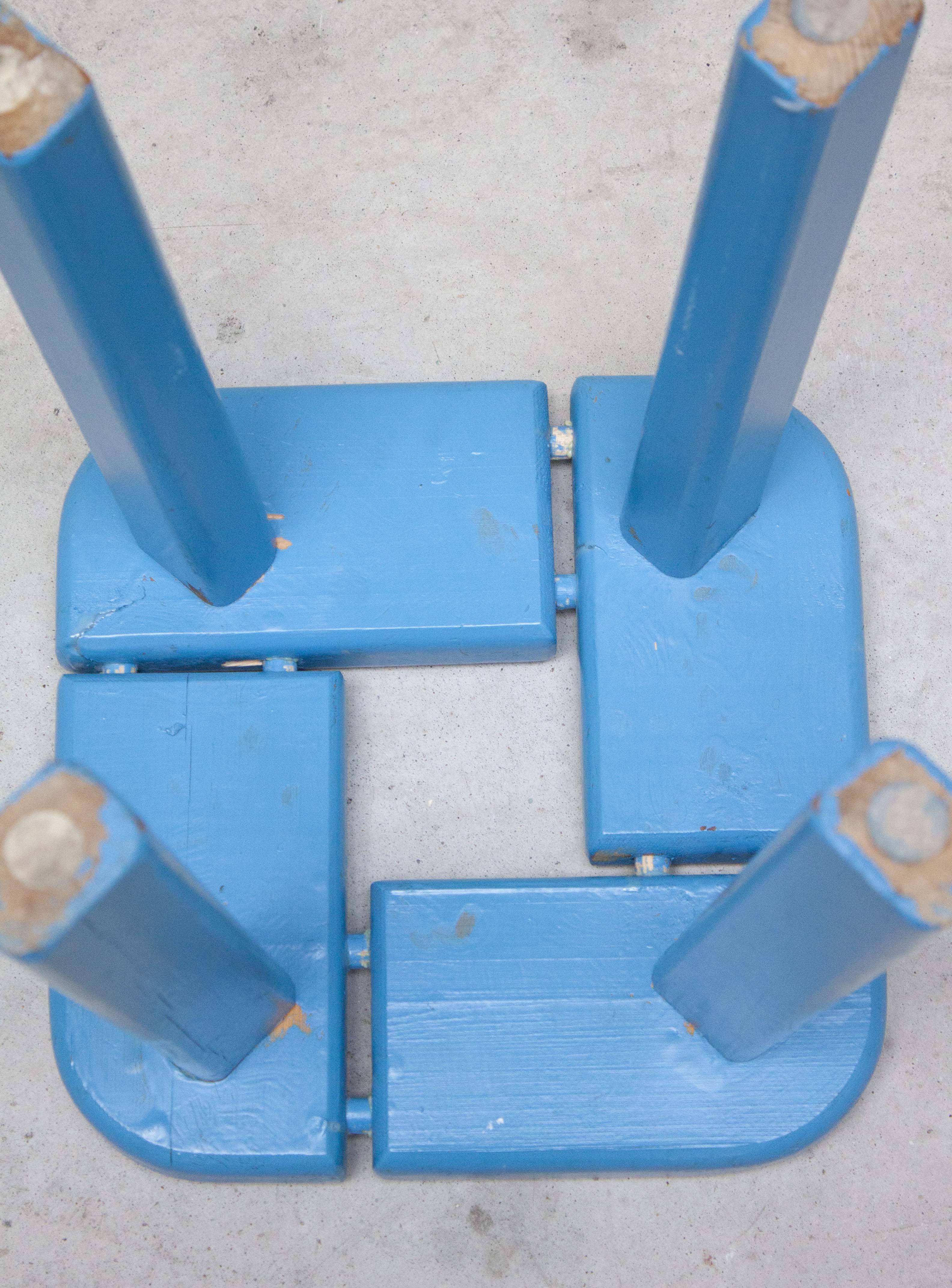 Finnsauna Lagerholm Pine Stool (Light Blue) - Image 13
