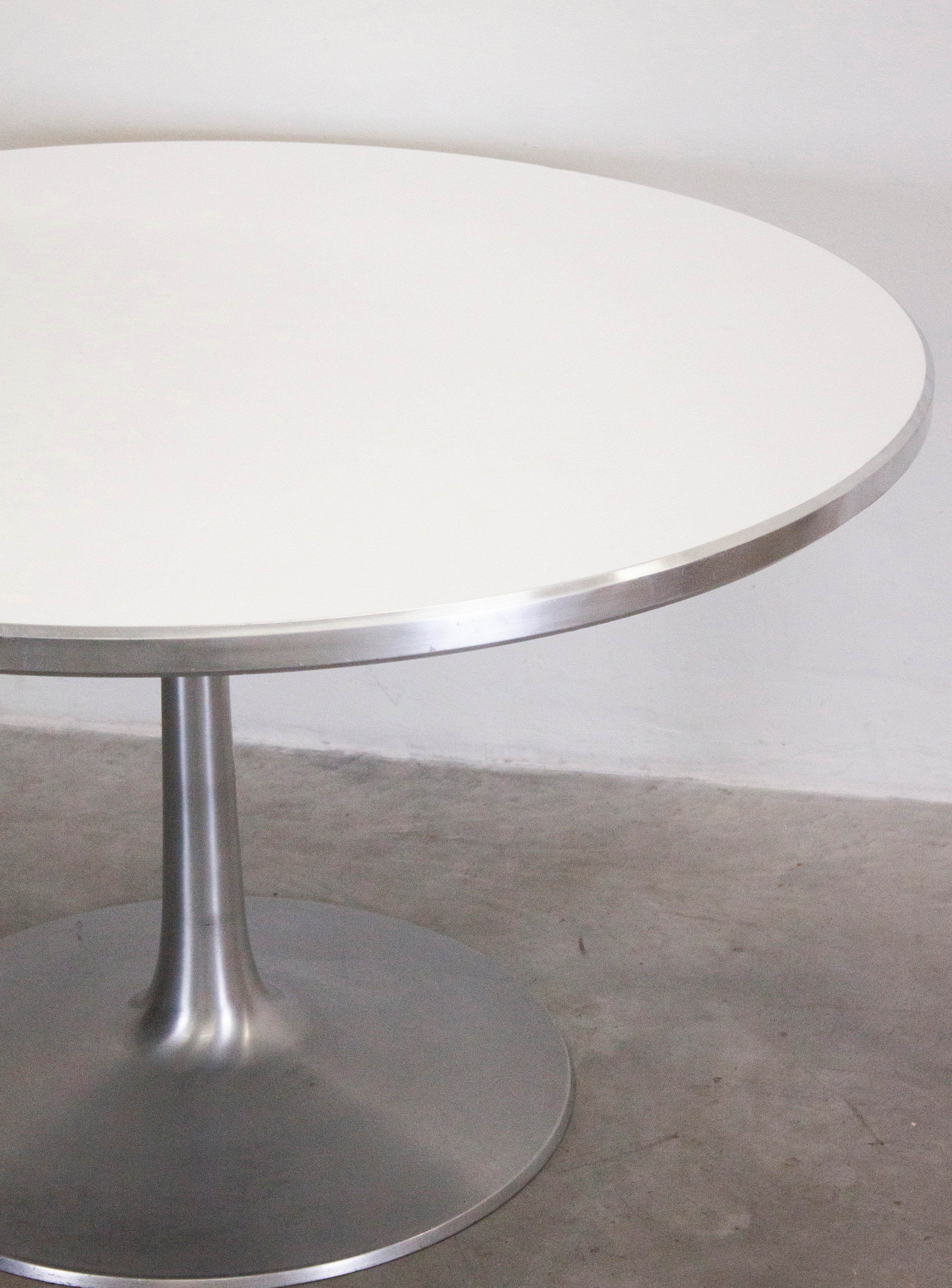 France & Son Tulip Dining Table by Poul Cadovius (White) - Image 8