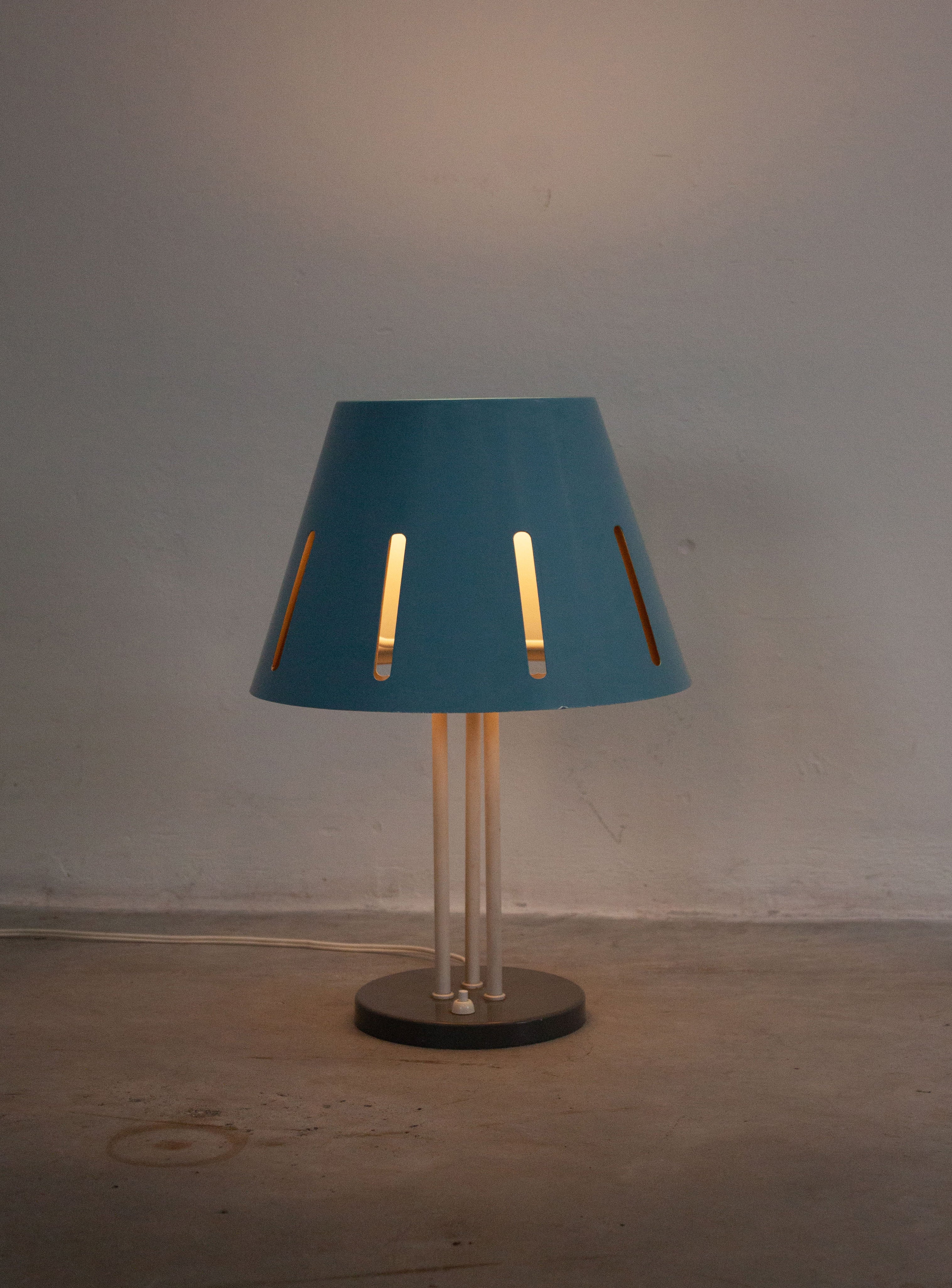 Hala 'Zonneserie' Model 9 Desk Lamp by H. Busquet (Light Blue) - Image 12
