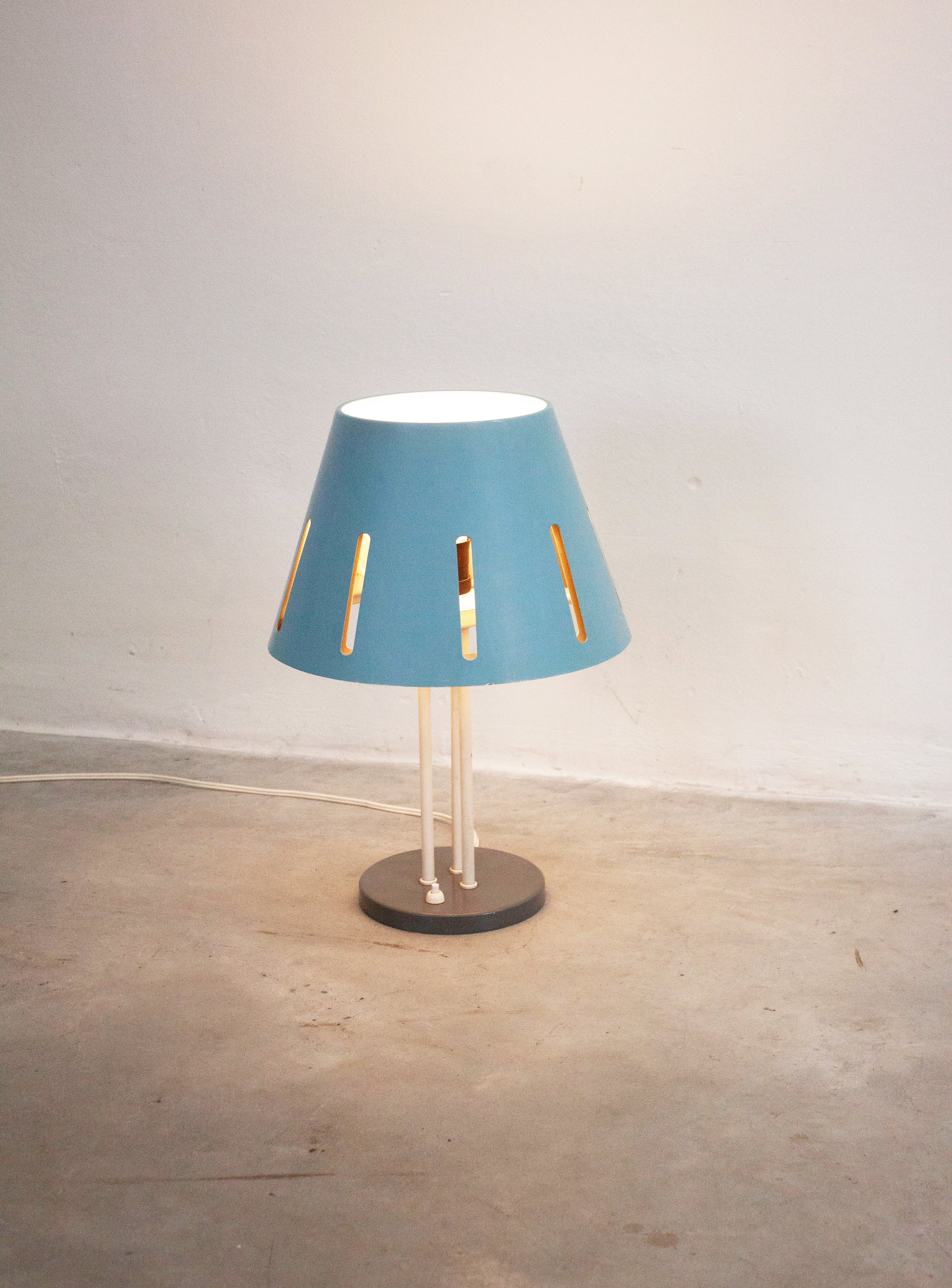 Hala 'Zonneserie' Model 9 Desk Lamp by H. Busquet (Light Blue) - Image 16