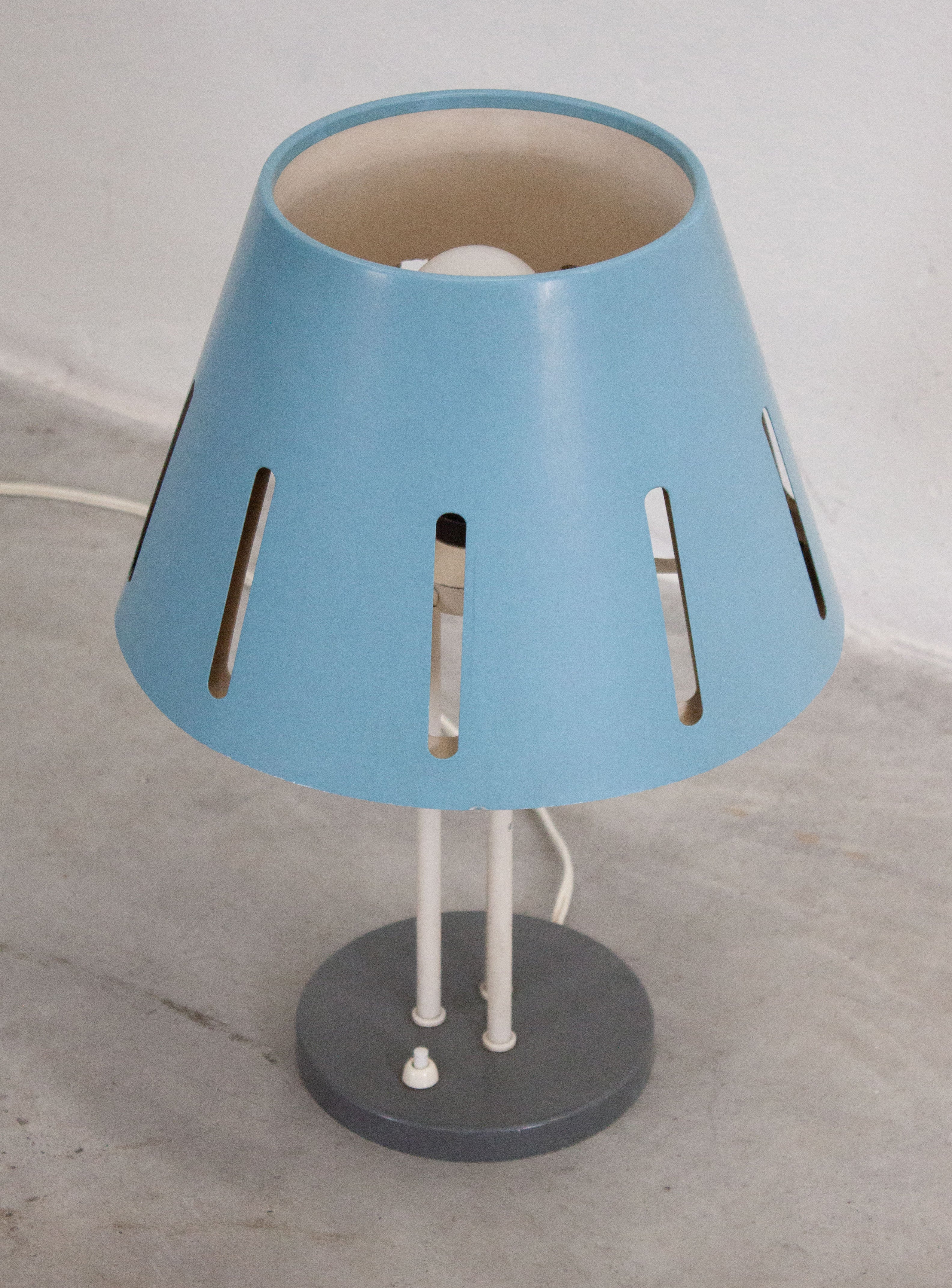 Hala 'Zonneserie' Model 9 Desk Lamp by H. Busquet (Light Blue) - Image 6