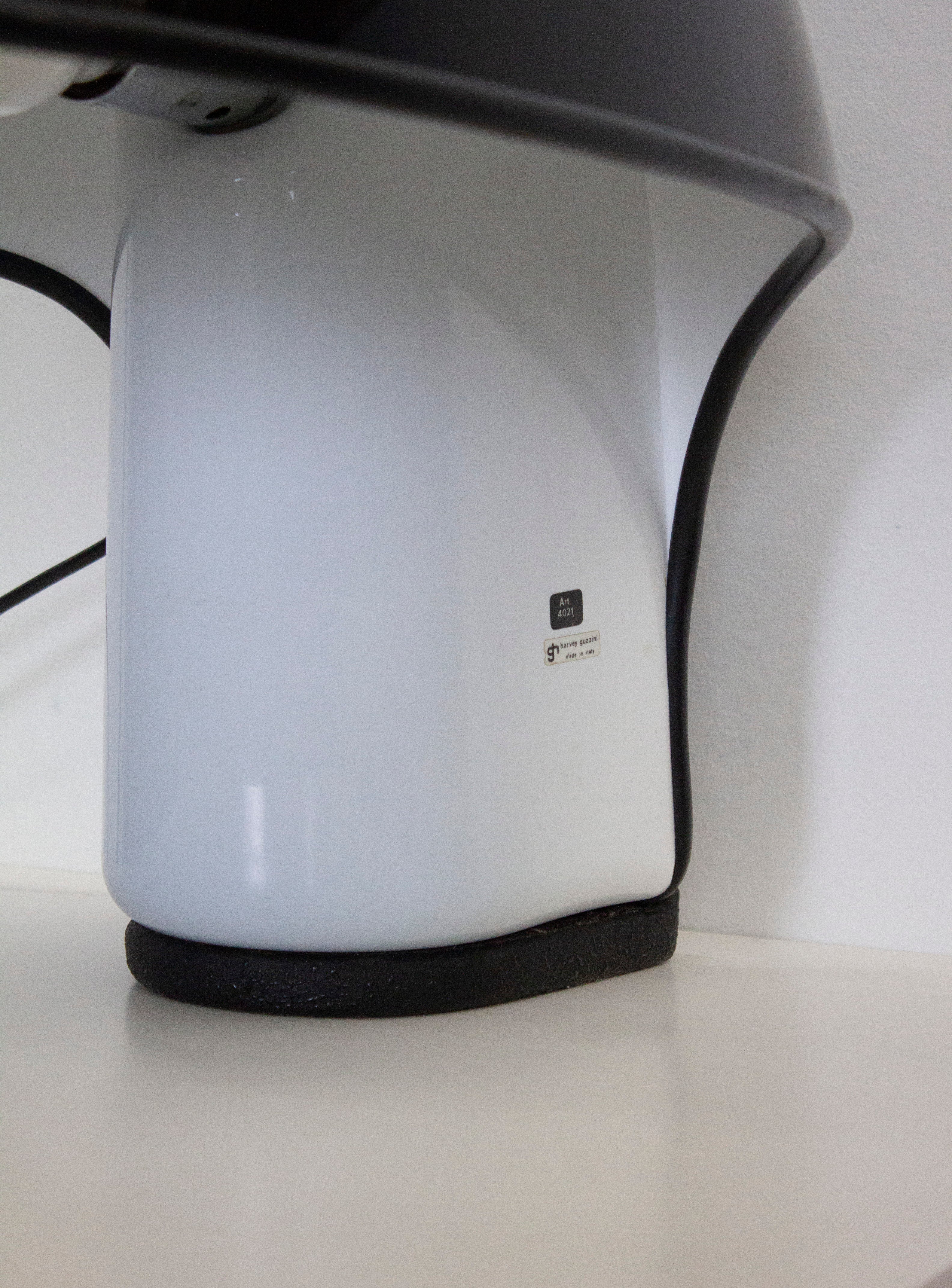 Harvey Guzzini Albanella Table Lamp by Sergio Brazzoli & Ermanno Lampa (Black) - Image 15