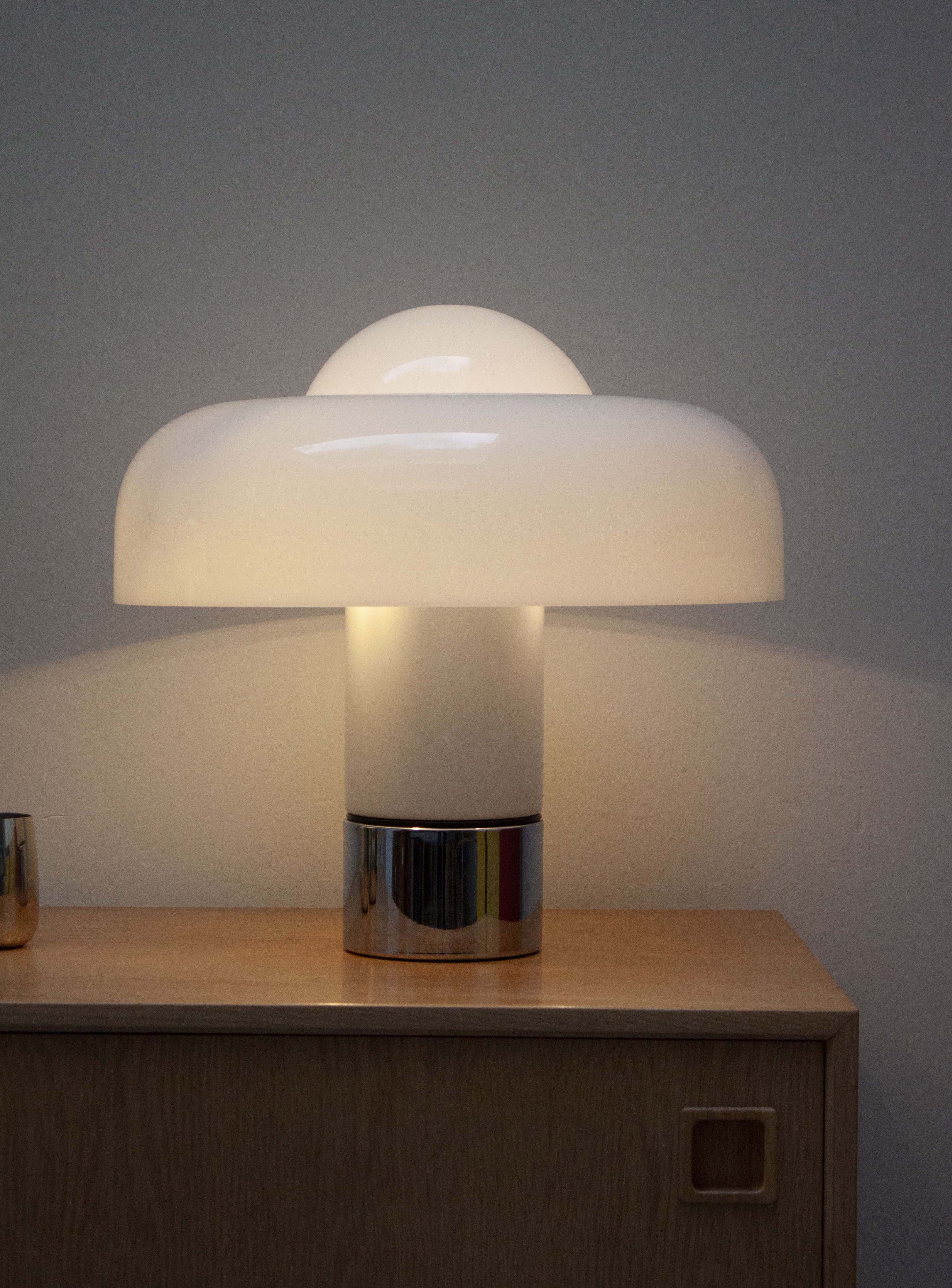 Harvey Guzzini Brumbry Desk Lamp by Luigi Massoni (White) - Image 10
