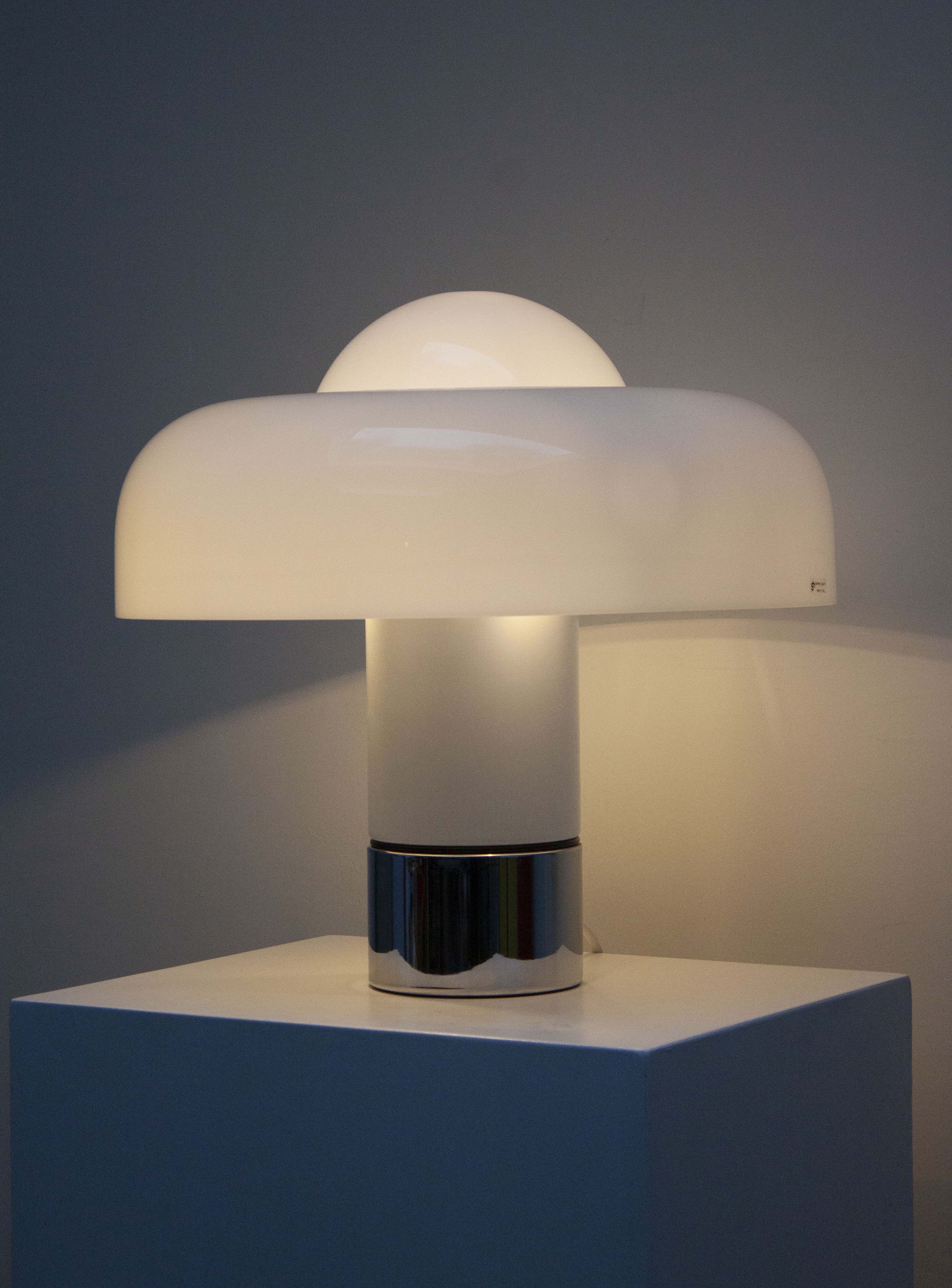 Harvey Guzzini Brumbry Desk Lamp by Luigi Massoni (White) - Image 3