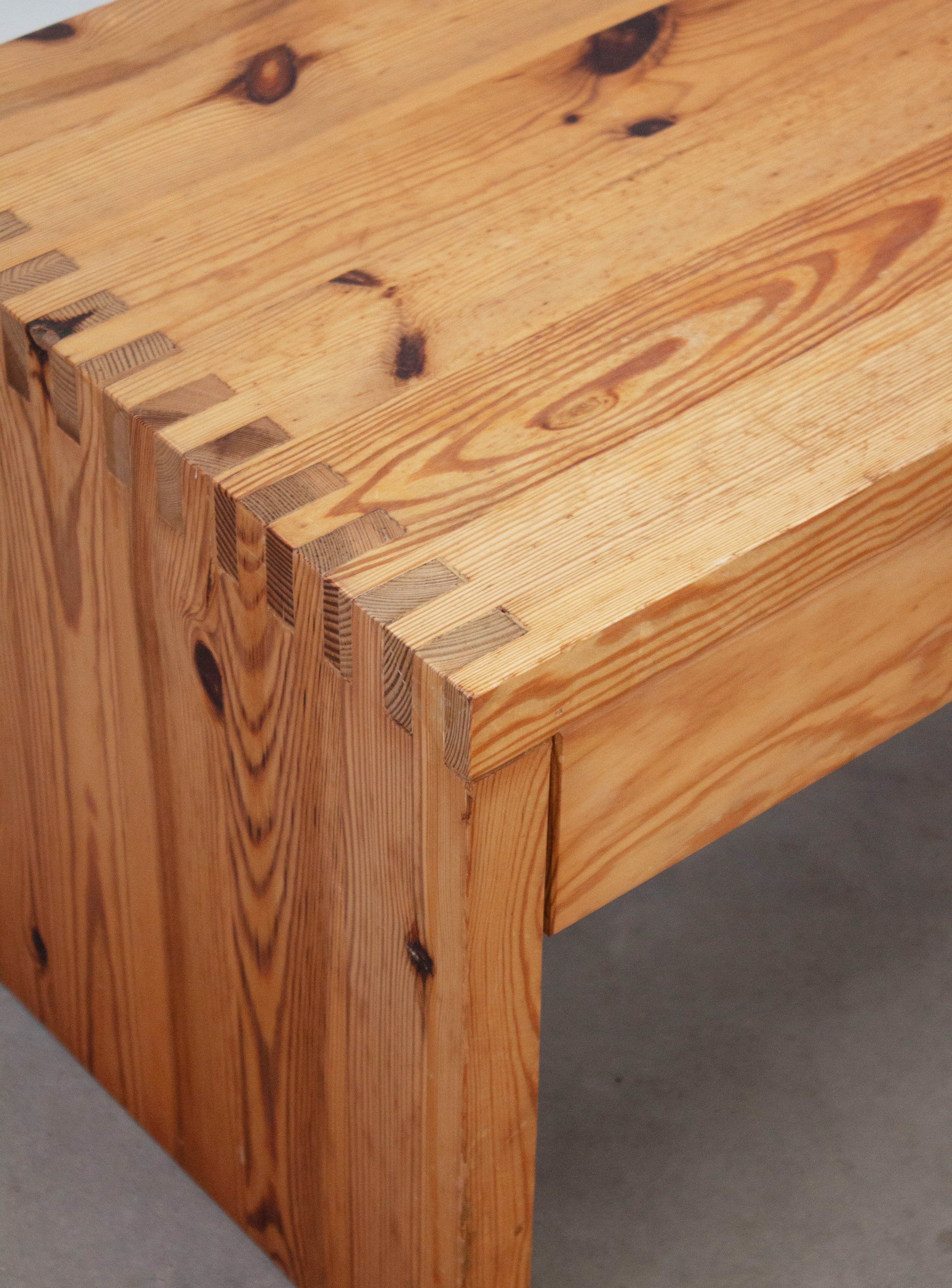 Houtwerk Hattem Pine Nightstand or Side Table by Ate van Apeldoorn - Image 14