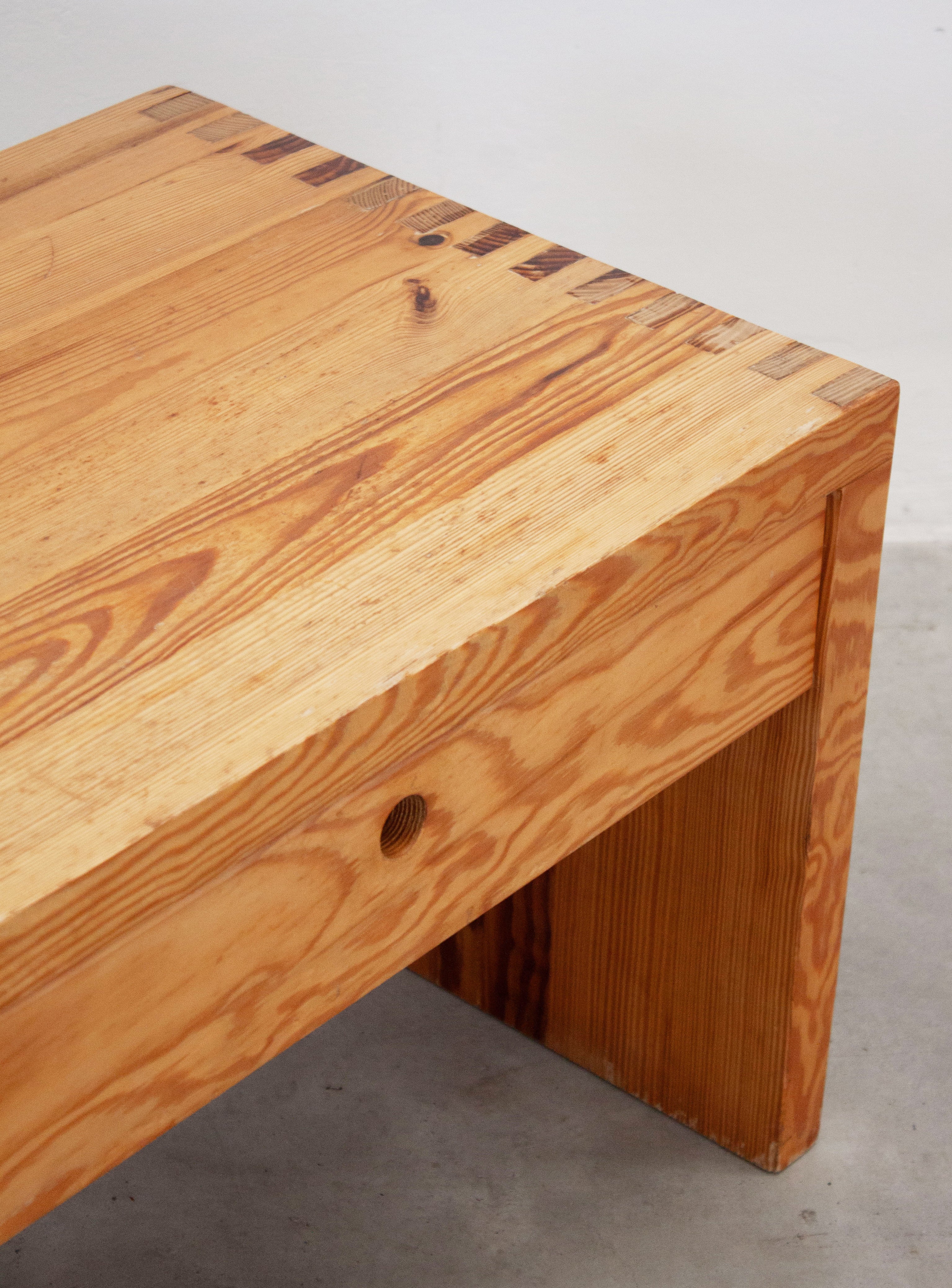 Houtwerk Hattem Pine Nightstand or Side Table by Ate van Apeldoorn - Image 15