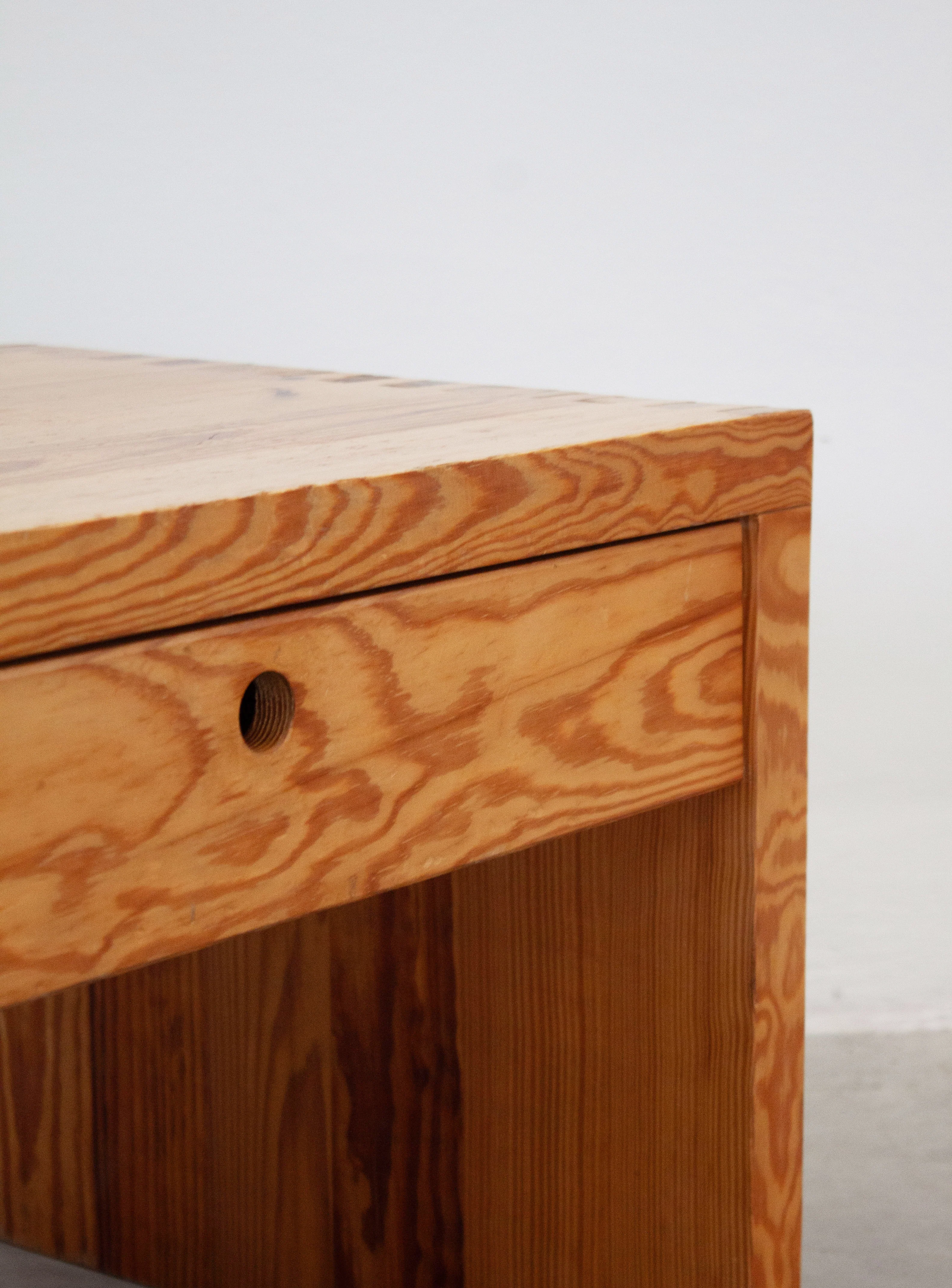Houtwerk Hattem Pine Nightstand or Side Table by Ate van Apeldoorn - Image 16